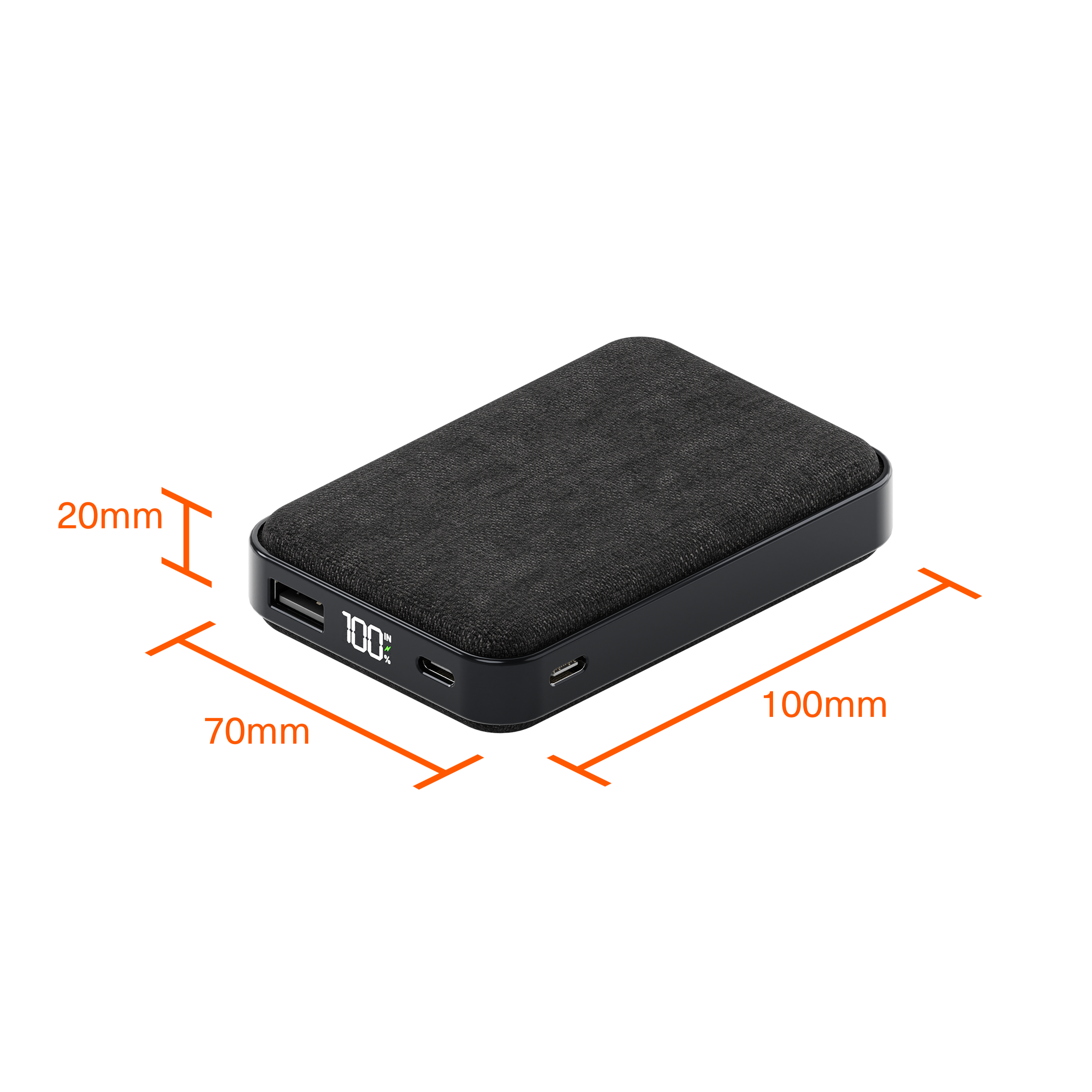 Portable 10000mAh Power Bank - Ultra-Compact & Fast Charging for iPhone, Android, Samsung - Perfect for Travel, Camping & Emergency Backup