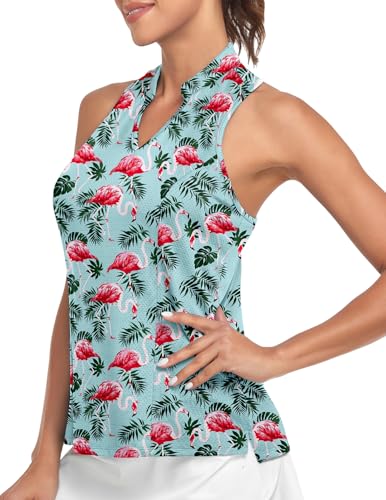 V Neck - Flamingo