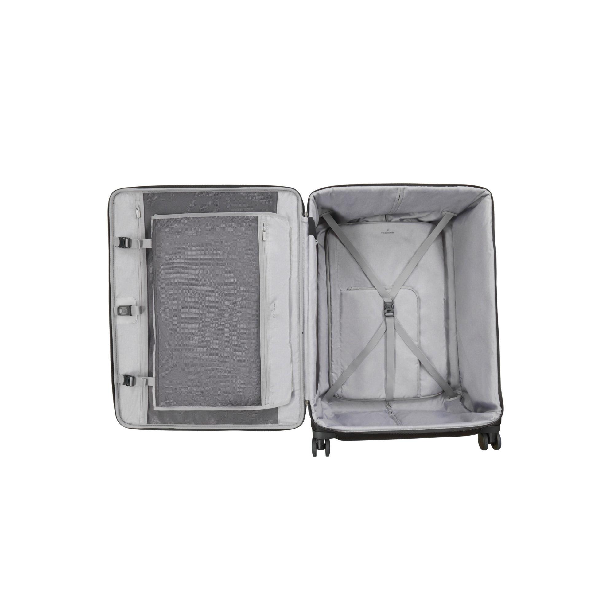 Victorinox Werks Traveler 6.0 Extra Large Upright Luggage - Spacious Carry-On Suitcase for Business Travel & Vacation - Durable Polycarbonate Shell with 360° Spinner Wheels