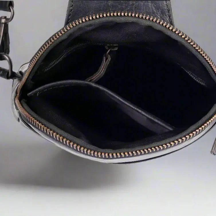 MET Andora Leather Chest Front Bag & Backpack - Stylish Crossbody Sling Bag for Hiking, Travel & Everyday Use