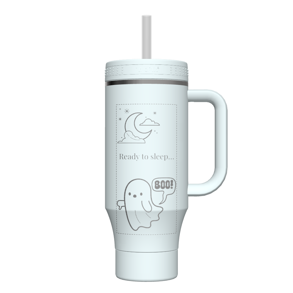 40 oz Insulated Straw Tumbler with Handle - Customizable Name/Logo - Perfect for Gym, Office & Outdoor Activities