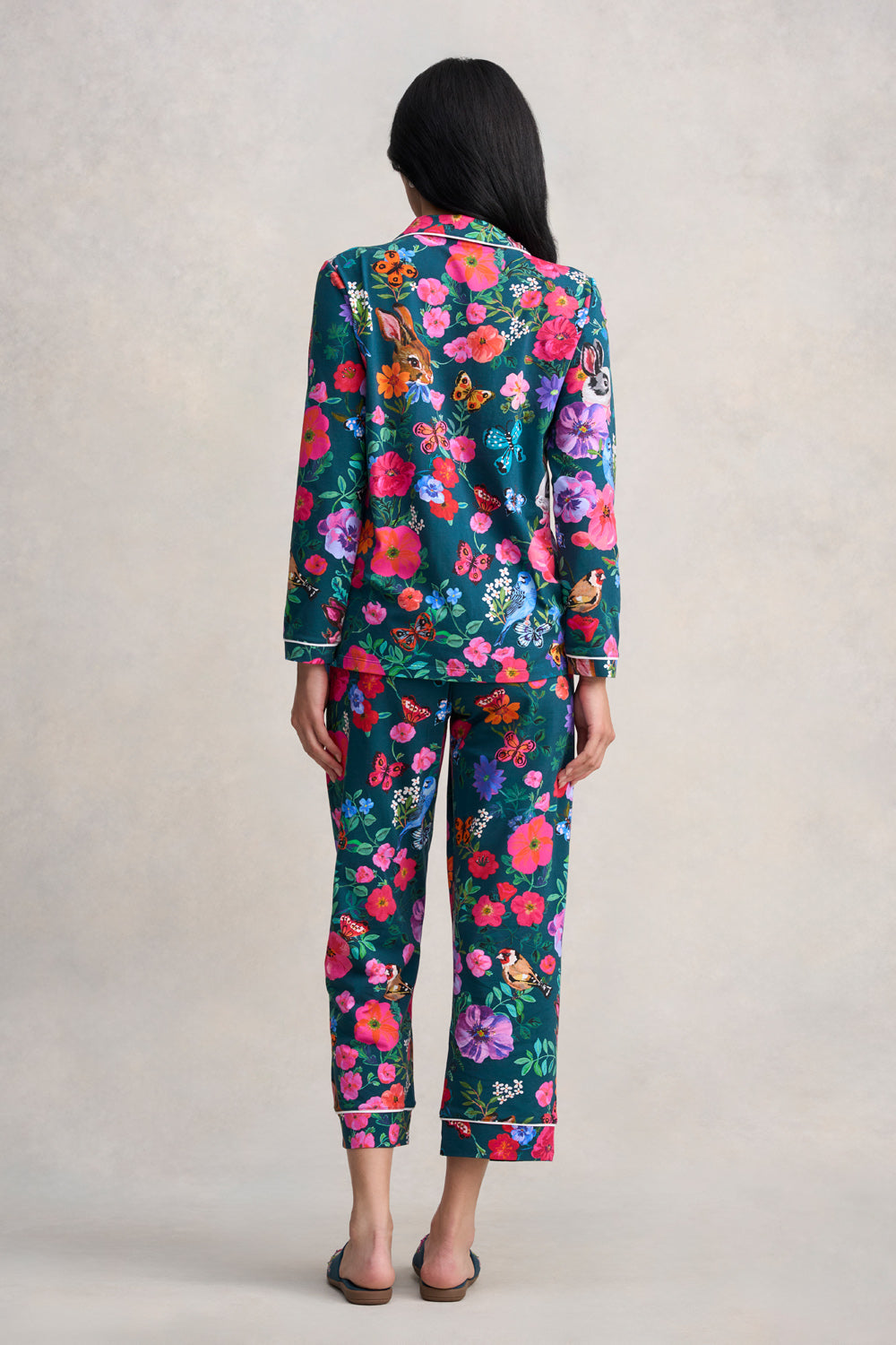 Nathalie Lété Winter Pajamas Set - Cozy Flannel Butterfly Print Sleepwear for Women | Perfect for Cold Nights & Holiday Gift Giving