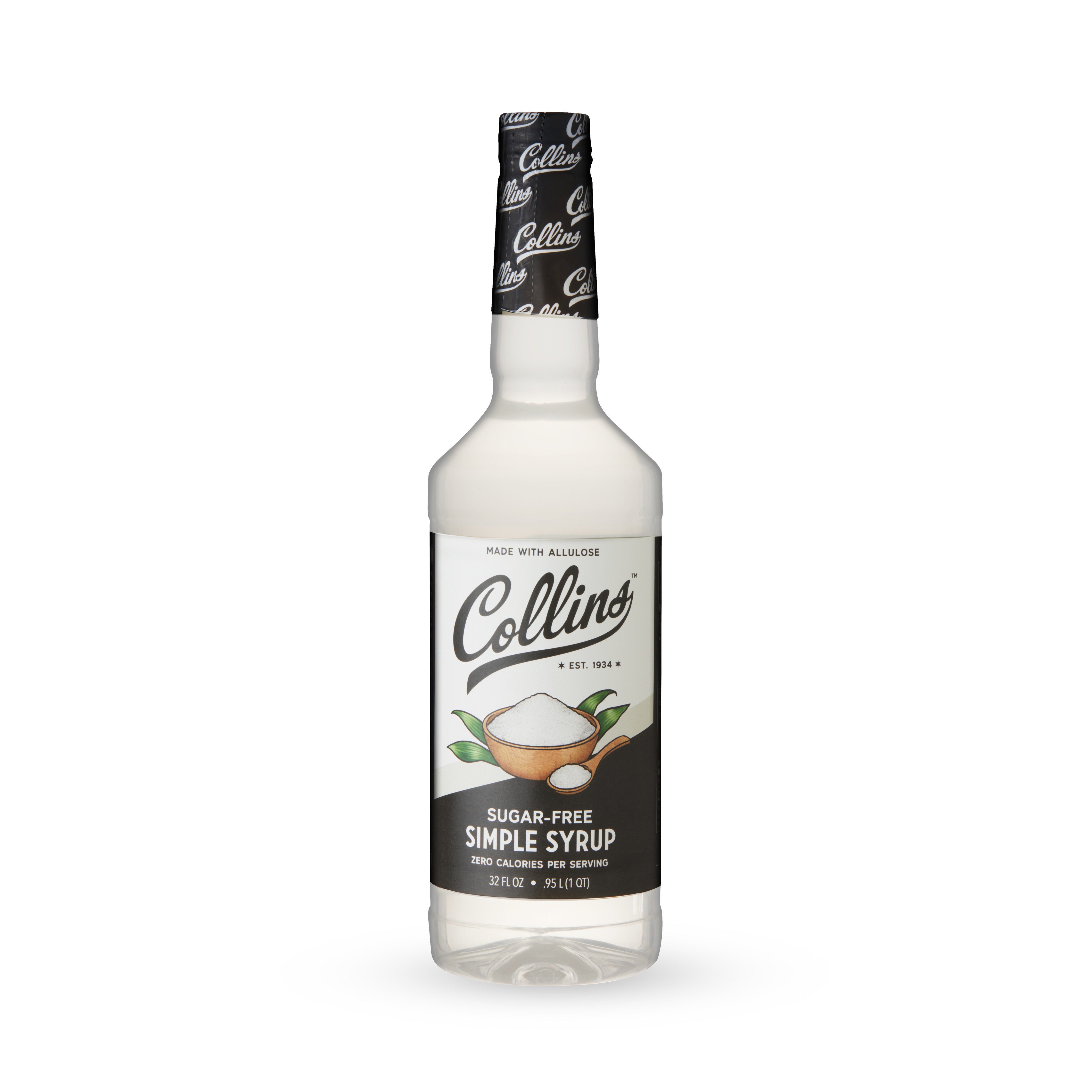 Sugar Free Simple Syrup 32 oz - Low Calorie Sweetener for Coffee, Tea, Cocktails & Baking - Keto & Diabetic Friendly Liquid Sweetener