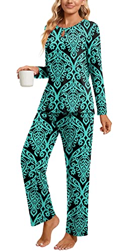 Long-floral Blue-green