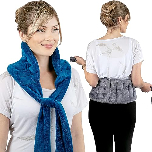 Heating Pad for Back Pain Relief - Electric Heat Wrap for Neck, Shoulders & Muscle Ache - Portable Warm Compress for Cramps & Joint Pain - Ideal for Home, Office & Travel Use