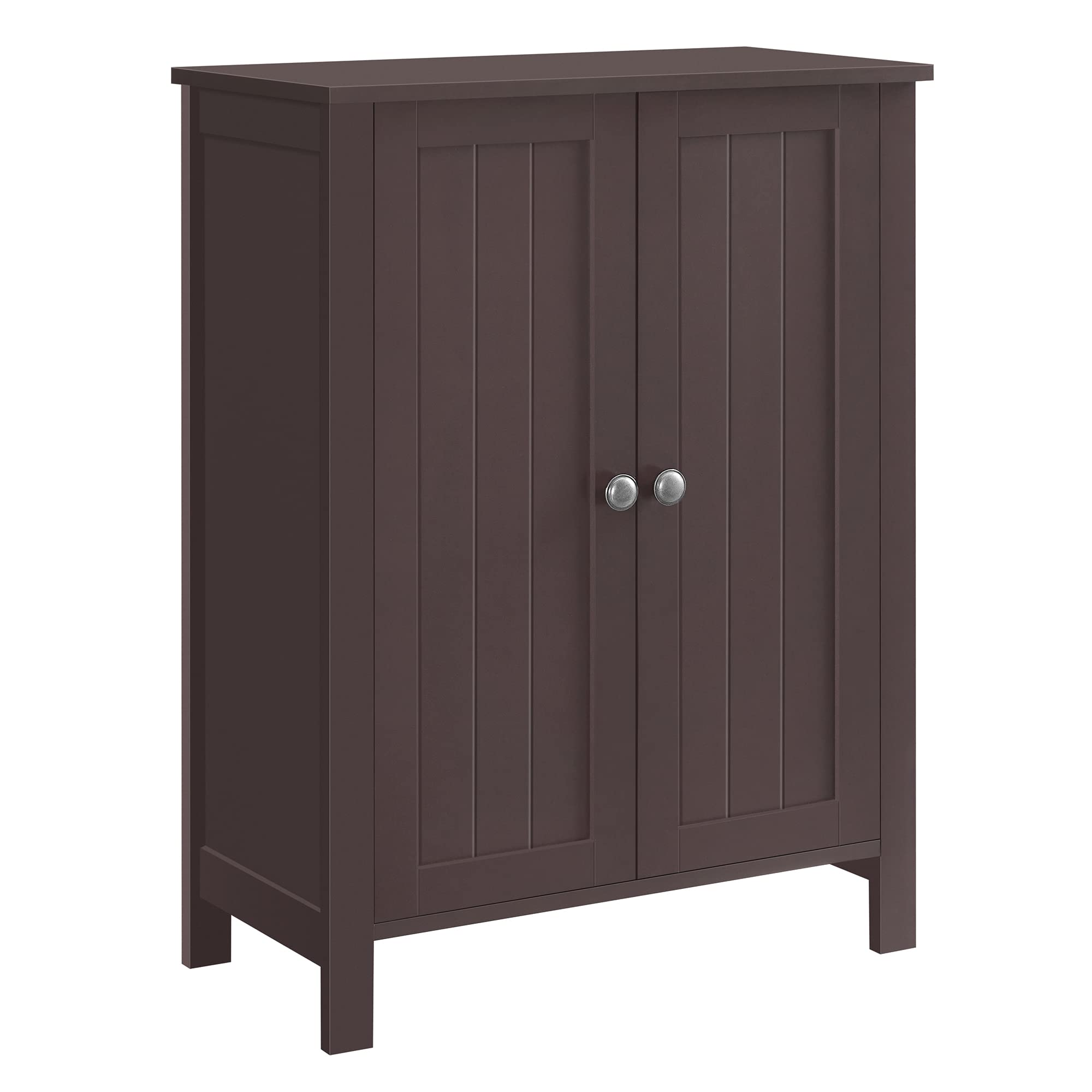 VASAGLE Bathroom Storage Cabinet with 2 Adjustable Shelves, Freestanding Floor Cabinet for Bathroom Organization, 11.8