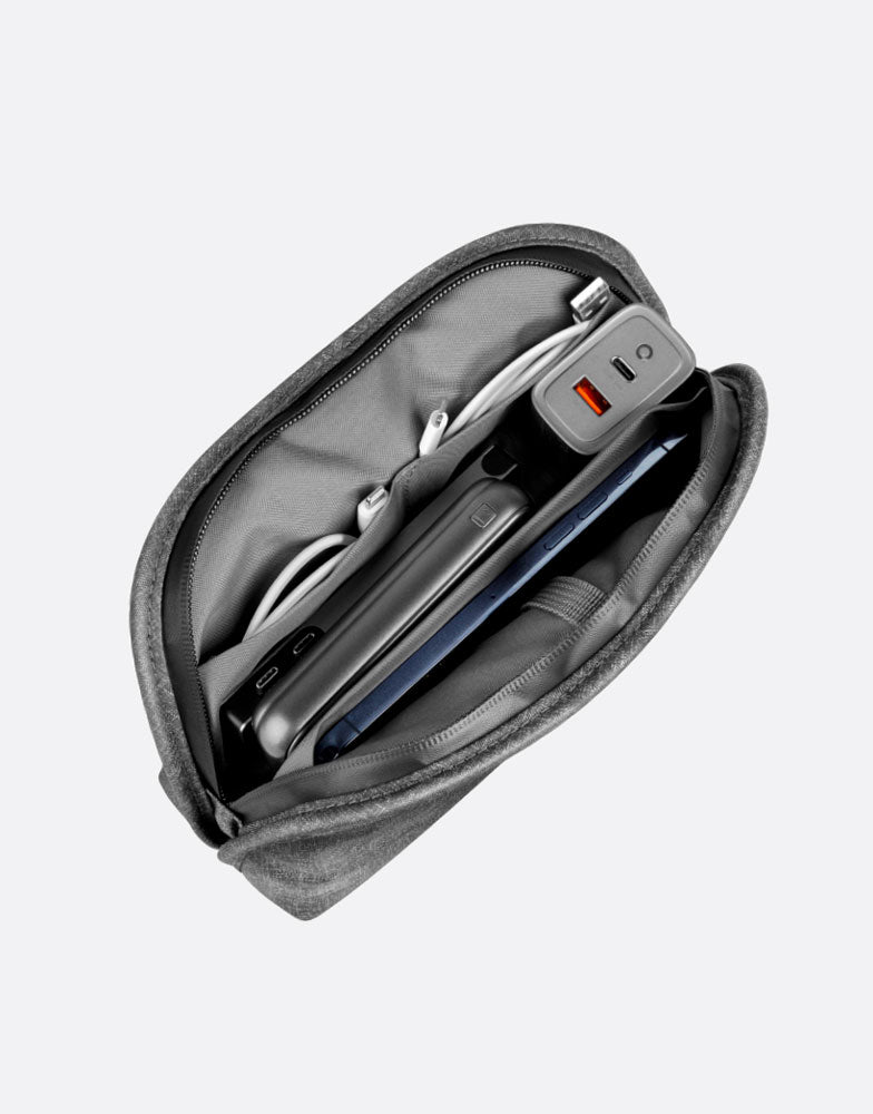 Premium Tech Pouch Organizer - Waterproof Travel Cable Bag for Electronics Accessories - Perfect for Laptops, Phones, Cables & Chargers | Ideal for Travel, Work & Daily Commute