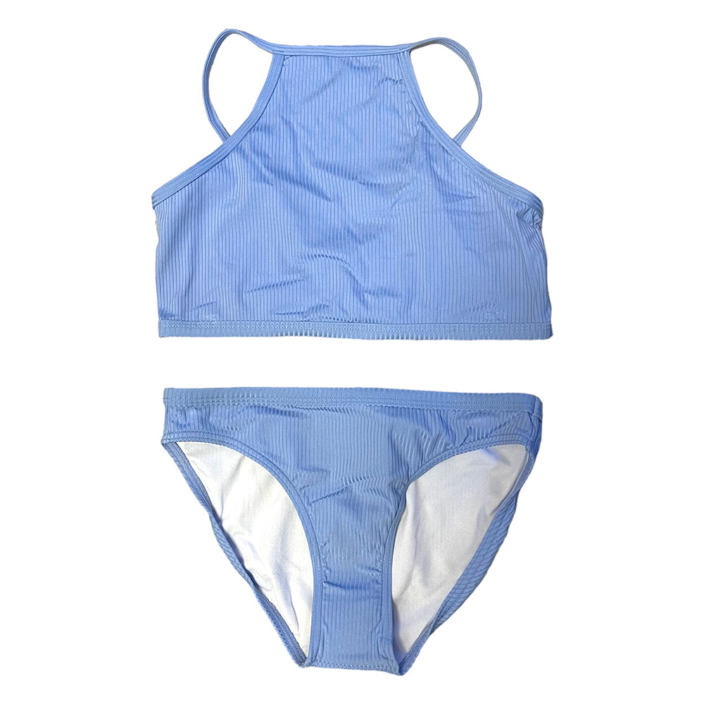 Rip Curl Girls Premium Rib Bikini Top & Bottom Set - Soft Comfortable Swimwear for Teens - Perfect for Beach, Pool & Summer Vacations