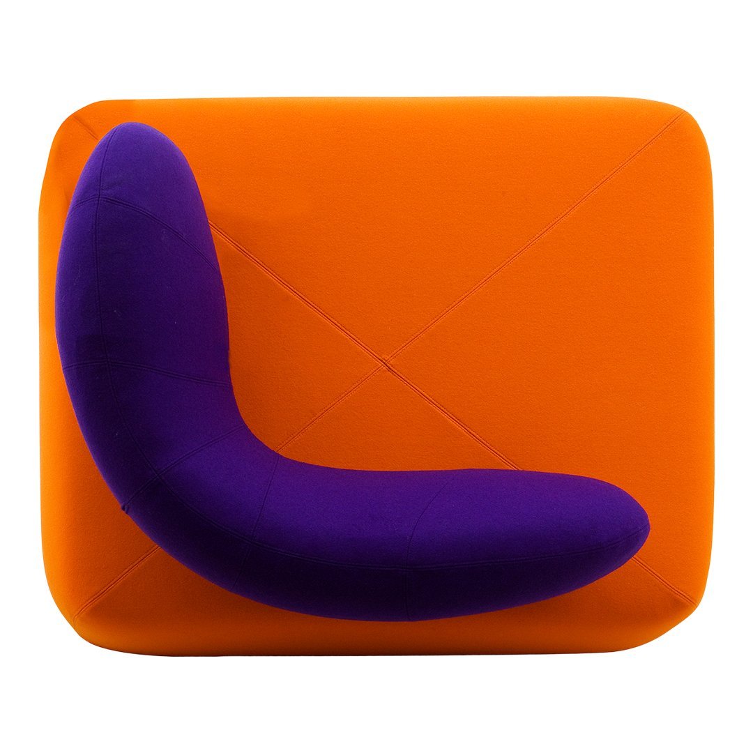 Konno Chat Chair - Modern Lounge Chairs with Softline Fabric for Living Room, Bedroom & Office - Comfortable Seating for Relaxing, Reading or Socializing