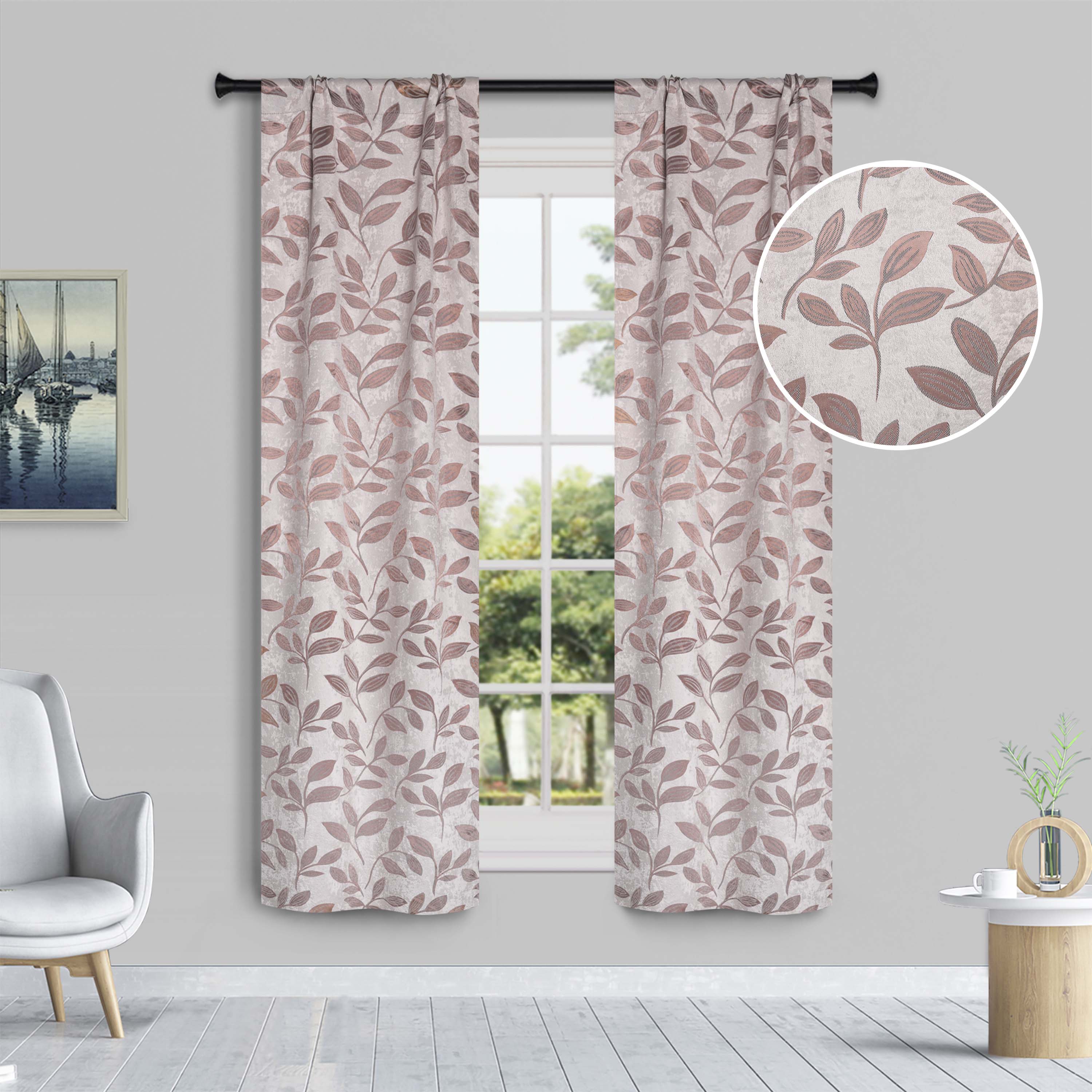 Blackout Curtains with Rod Pocket - Set of 2 Panels for Room Darkening & Privacy - Perfect for Bedrooms, Living Rooms & Home Theater