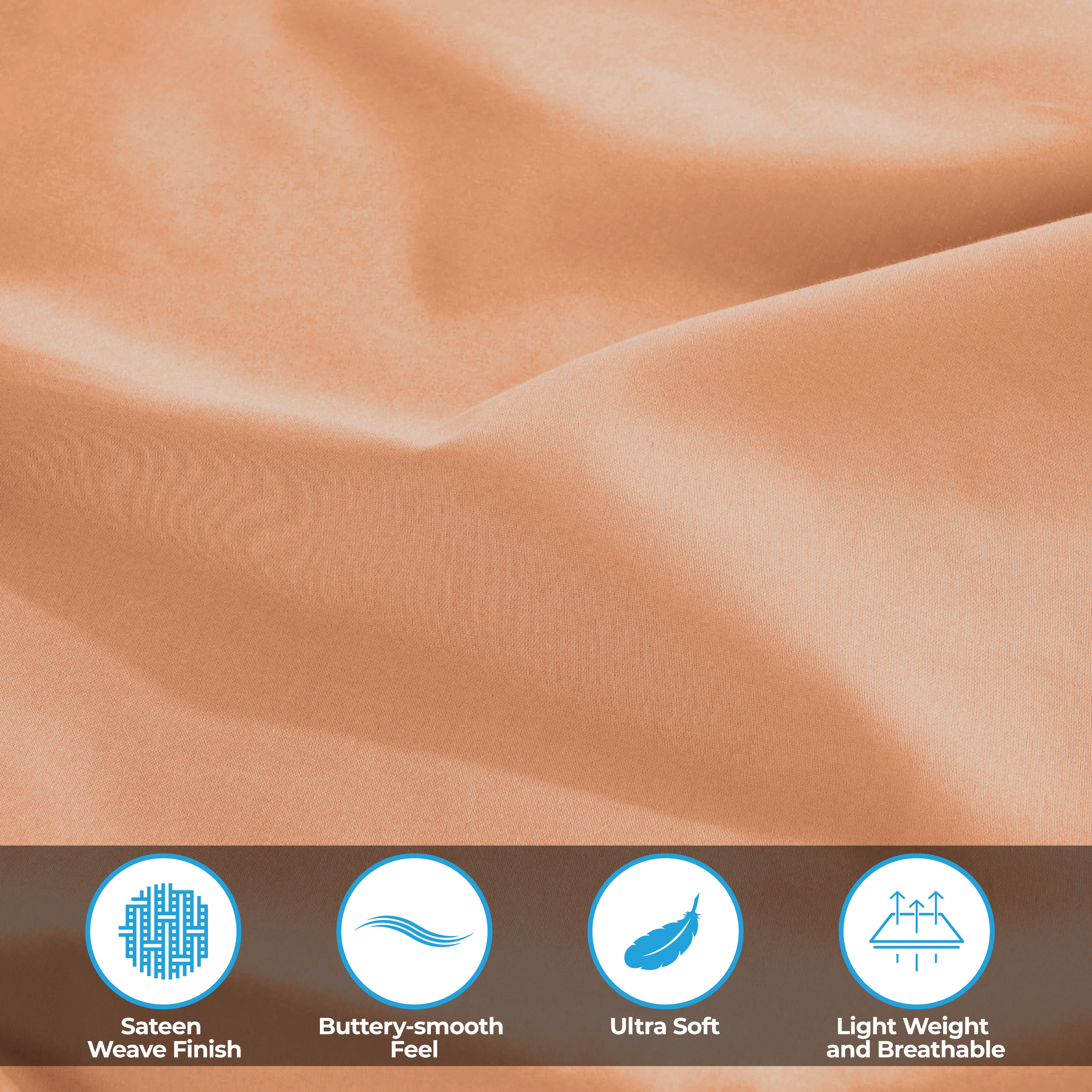 Premium 300 Thread Count Egyptian Cotton Bed Sheet Set - Soft, Breathable & Hypoallergenic for Ultimate Comfort - Perfect for Luxury Bedrooms, Hotels & Guest Rooms