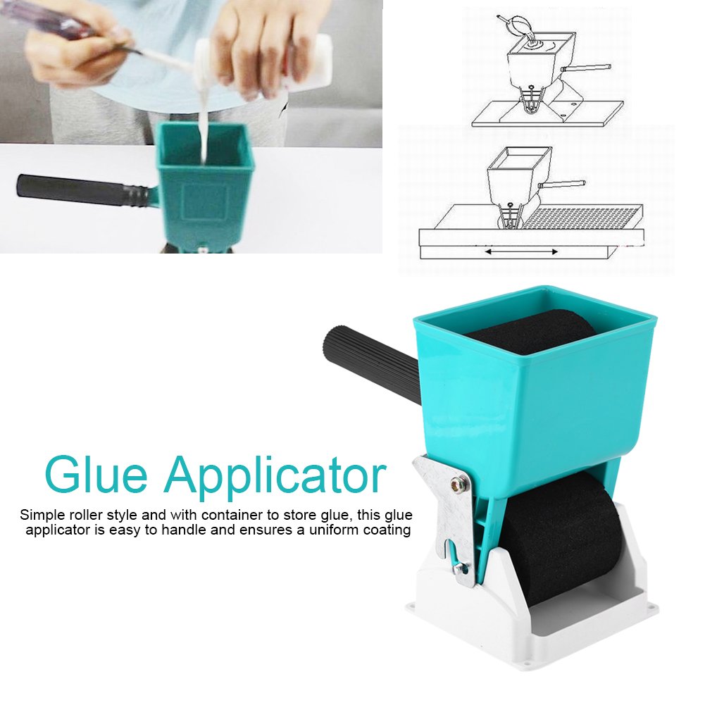 Walfront 3 Inch Portable Manual Handheld Glue Applicator with Switch Control - Woodworking Adhesive Roller, Sealant Spreader & Dispenser Tool for Carpentry, DIY Projects | Perfect for Furniture Repair, Crafting & Home Improvement