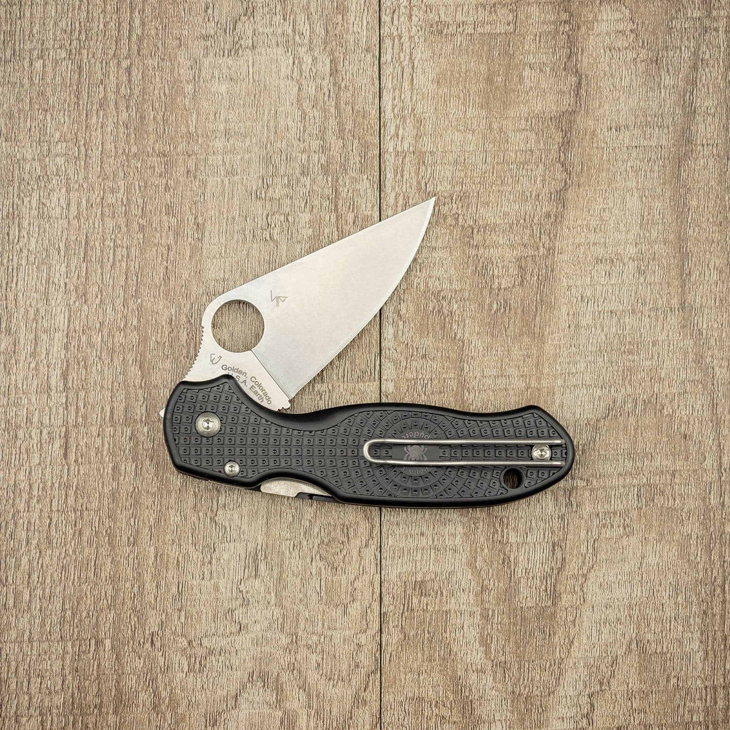 Spycerco Para 3 Lightweight Black Folding Pocket Knife - EDC, Camping & Outdoor Survival Tool