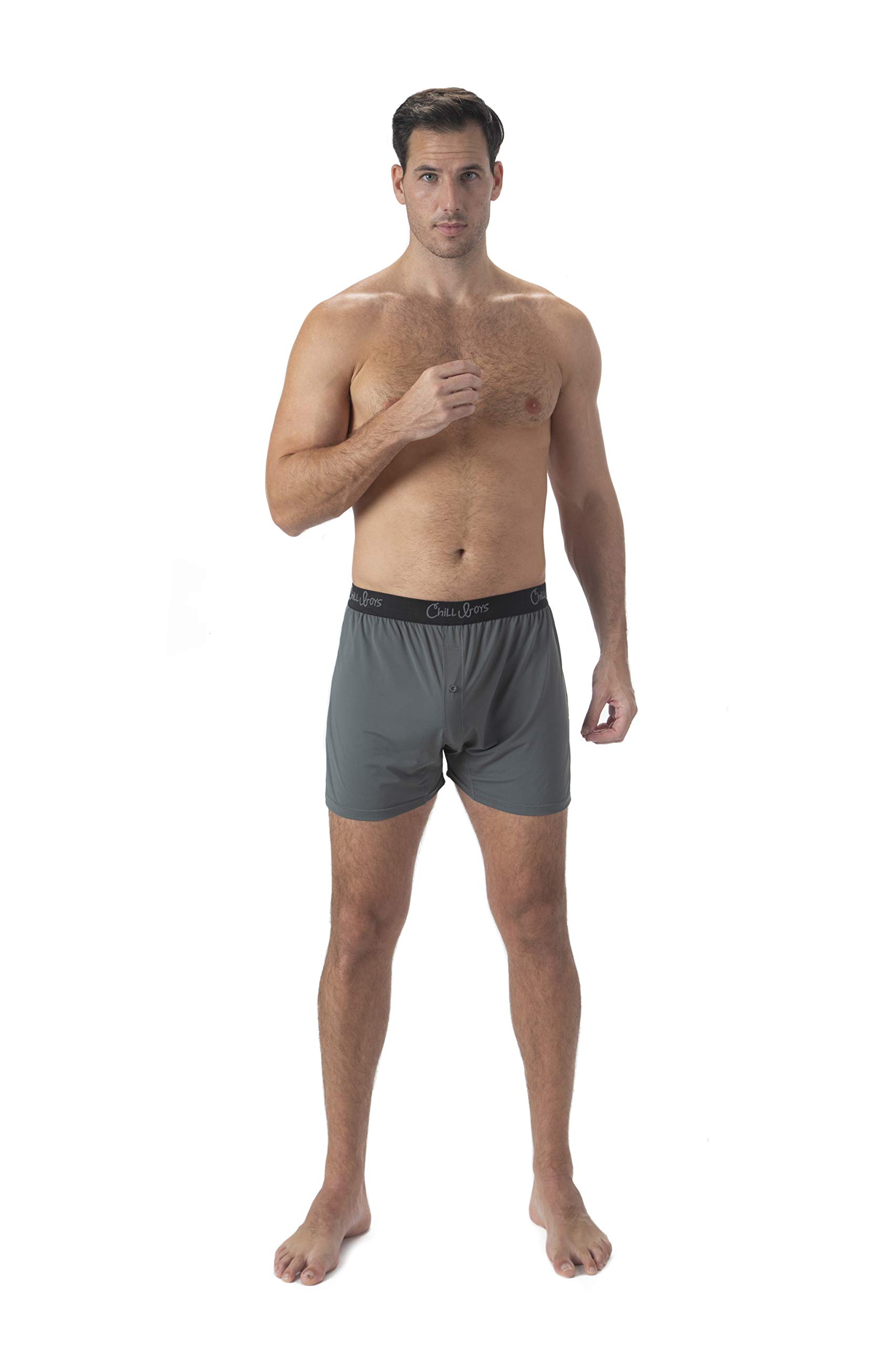 Chill Boys Performance Boxer Briefs 3-Pack - Moisture Wicking Men's Underwear for Active Lifestyle | Breathable & Comfortable Boxer Shorts for Workout, Sports & Everyday Wear