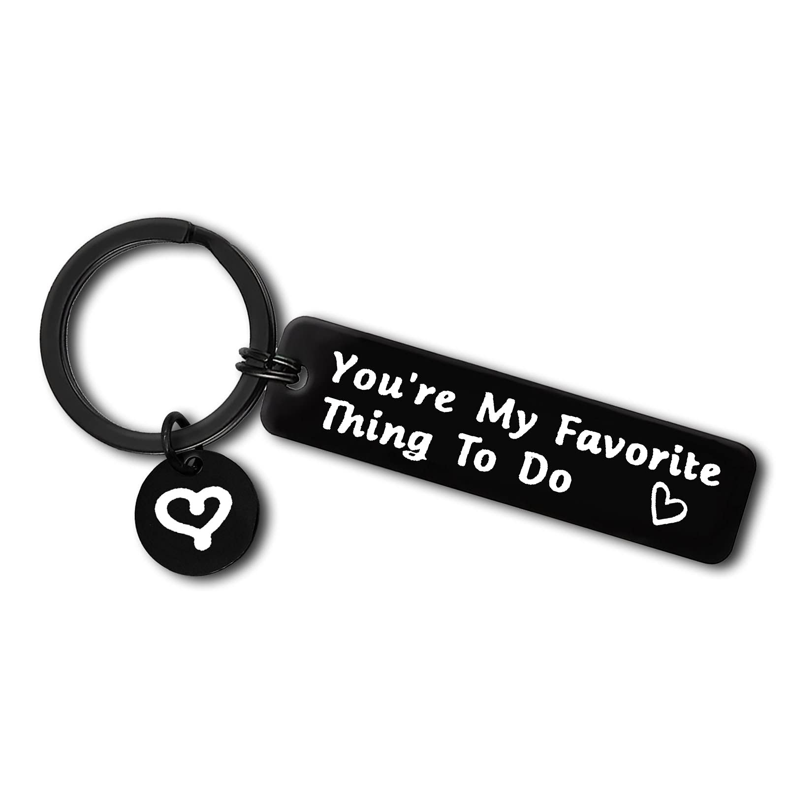 Funny Couple Keychain Set - Romantic Naughty Gifts for Boyfriend, Girlfriend, Husband & Wife - Valentine's Day, Anniversary, Wedding & Birthday Jewelry Gifts for Men & Women - Perfect for Couples Matching Accessories and Surprise Gifts