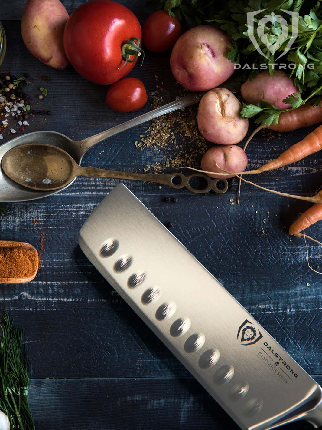 Premium 7-inch Nakiri Knife - Gladiator Series Japanese Vegetable Knife | NSF Certified | Dalstrong © | Perfect for Slicing, Dicing & Chopping Vegetables