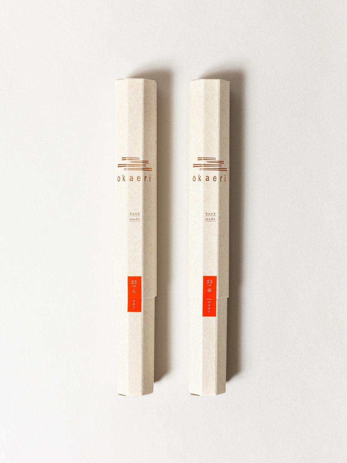 Premium Okaeri Japanese Chopsticks - 23cm Slim Design for Sushi, Ramen & Asian Cuisine | Elegant Dining Utensils for Home & Restaurant Use