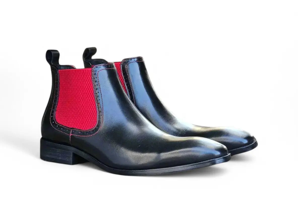 Premium Hand Burnished Chelsea Boots for Men & Women - Comfortable Leather Ankle Boots for Casual, Office & Outdoor Wear