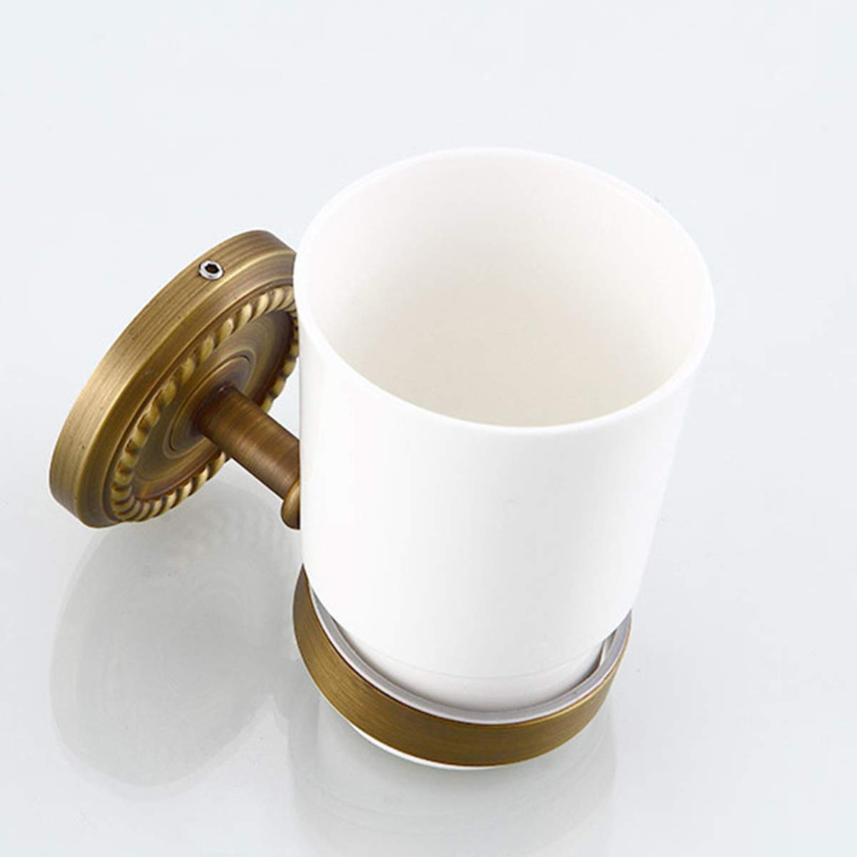 Wall Mounted Toothbrush Holder & Cup Organizer - Space Saving Bathroom Storage for Toothbrushes, Cups, and Essentials - Perfect for Small Bathrooms, Dorms, and RVs