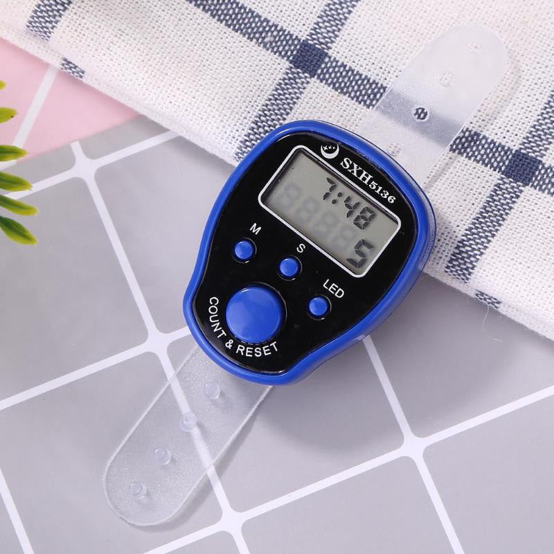 LED Digital Finger Counter with Timer - Perfect for Fitness, Yoga, and Meditation Tracking