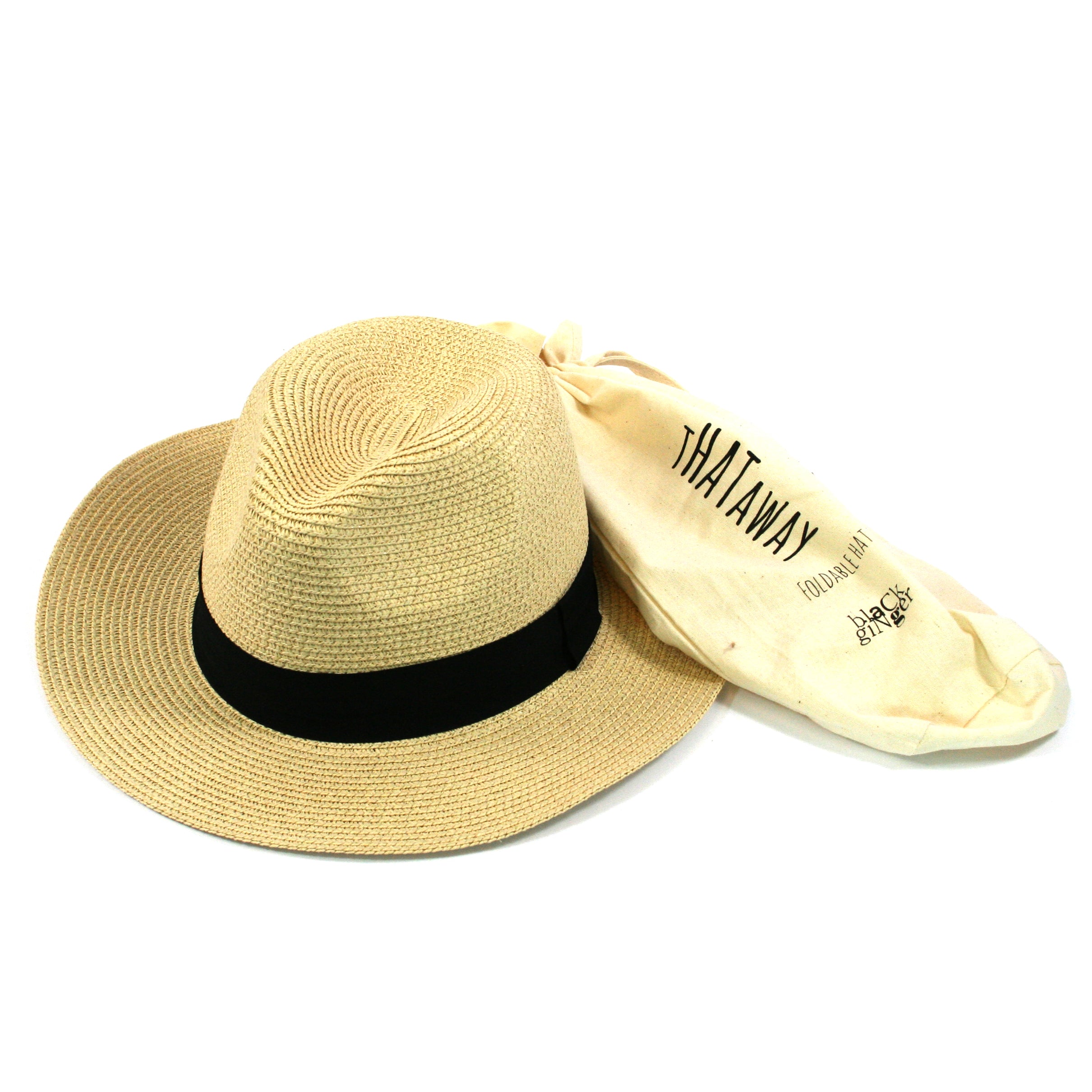Large Folding Travel Panama Sun Hat 59cm - UV Protection Wide Brim Beach Hat for Women & Men, Perfect for Vacation, Hiking, and Outdoor Activities