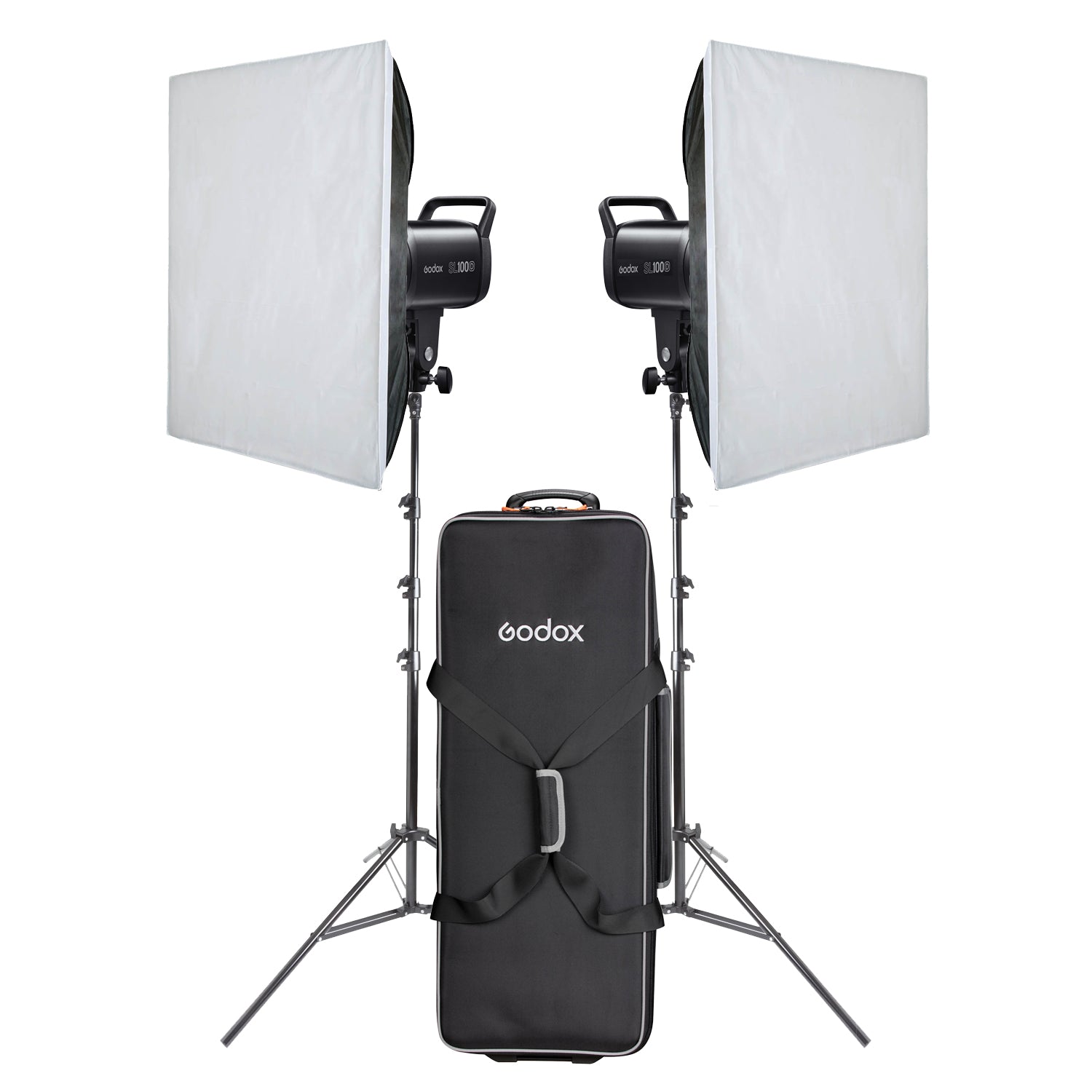 Godox SL100D Twin Softbox LED Lighting Kit - Professional Continuous Lighting for Photography, Videography, YouTube & Studio Use