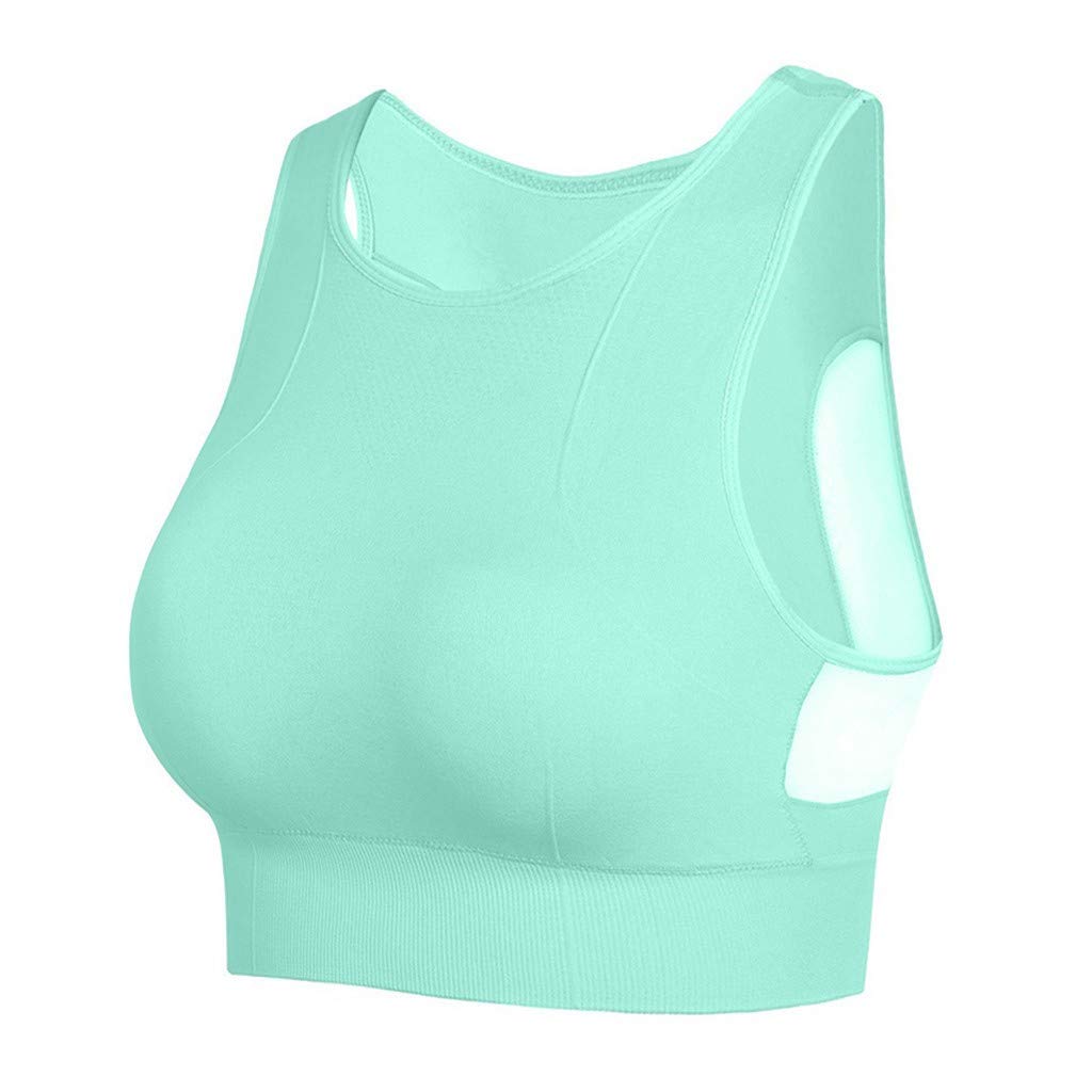 Amober Seamless Padded Sports Bra - High Impact Support for Yoga, Workout, Fitness - Perfect for Running, Gym & Active Lifestyle