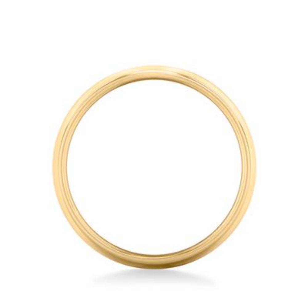 14K Gold European Fit Polished Wedding Band Ring - 8mm Width, Comfort Fit Design for Men & Women - Perfect for Weddings, Anniversaries, and Special Occasions