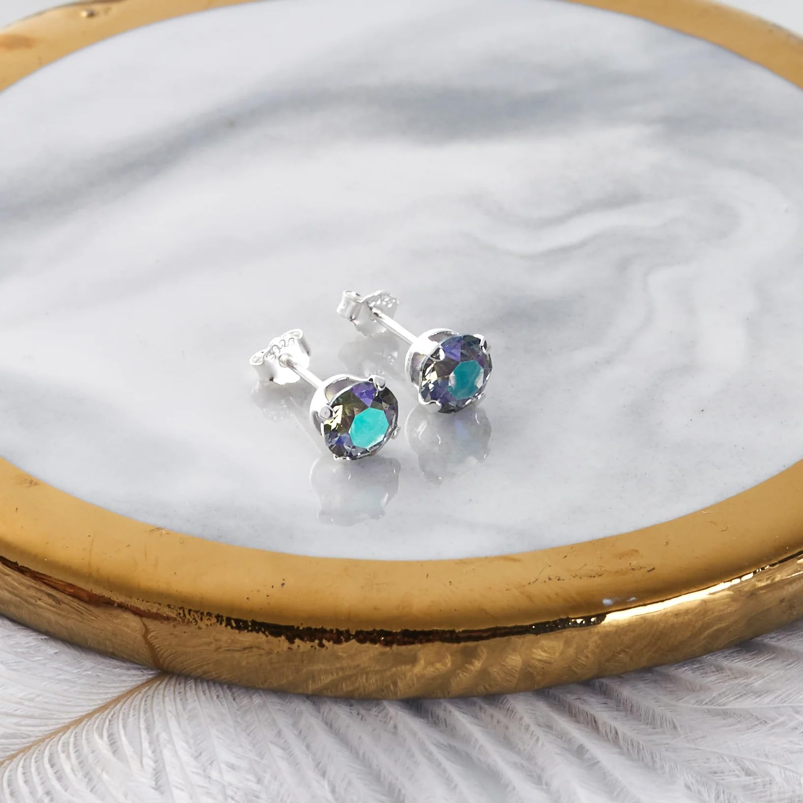 Sterling Silver Zircondia® Crystal Earrings for Women - Elegant Party Jewelry