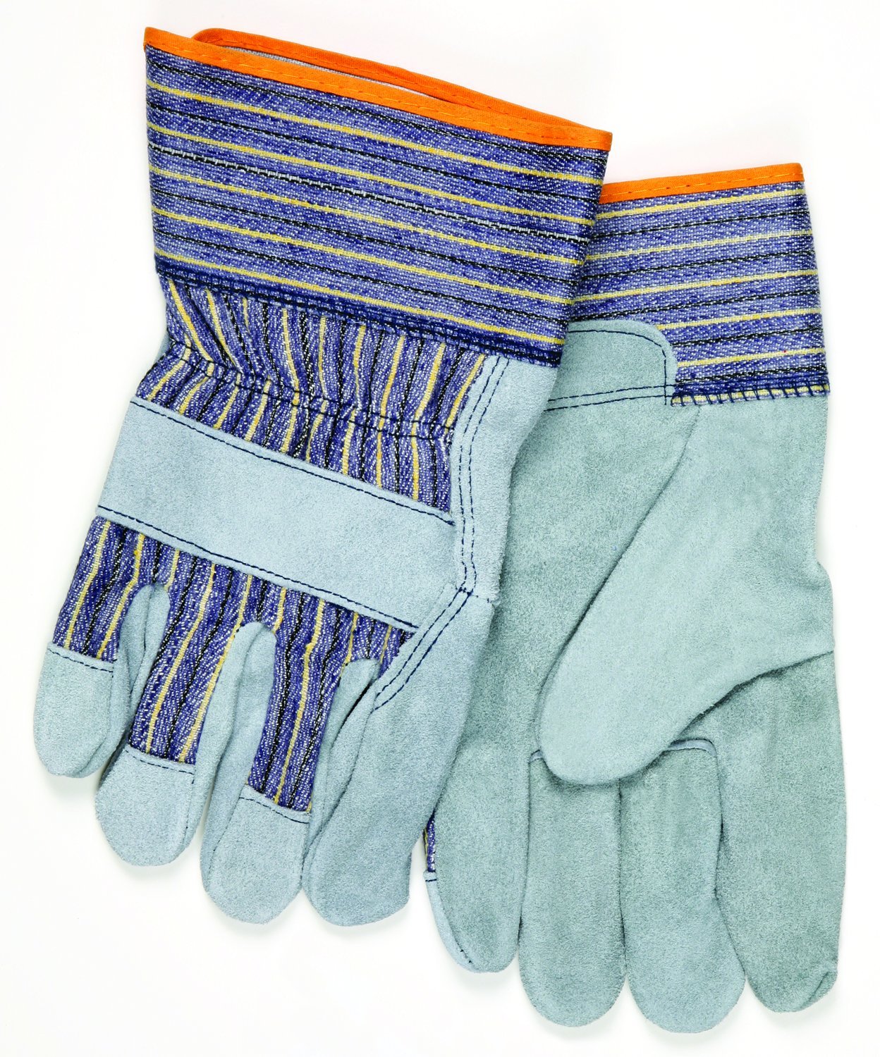 MCR Safety 1400XXXL Select Shoulder Cow Split Leather Work Gloves with Safety Cuff - Natural Pearl, 3X-Large (1 Pair) - Durable Protection for Construction, Welding & Heavy-Duty Tasks