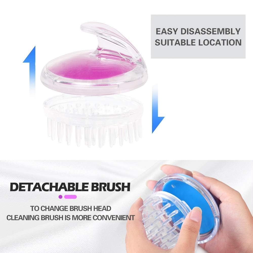 Eco-Friendly Wheat Straw Scalp Massager Shampoo Brush with Soft Silicone Bristles - Hair Scalp Scrubber & Exfoliator for Dandruff Removal, Hair Loss Prevention - Perfect for Men & Women - Ideal for Shower, Salon & Home Hair Care Routines