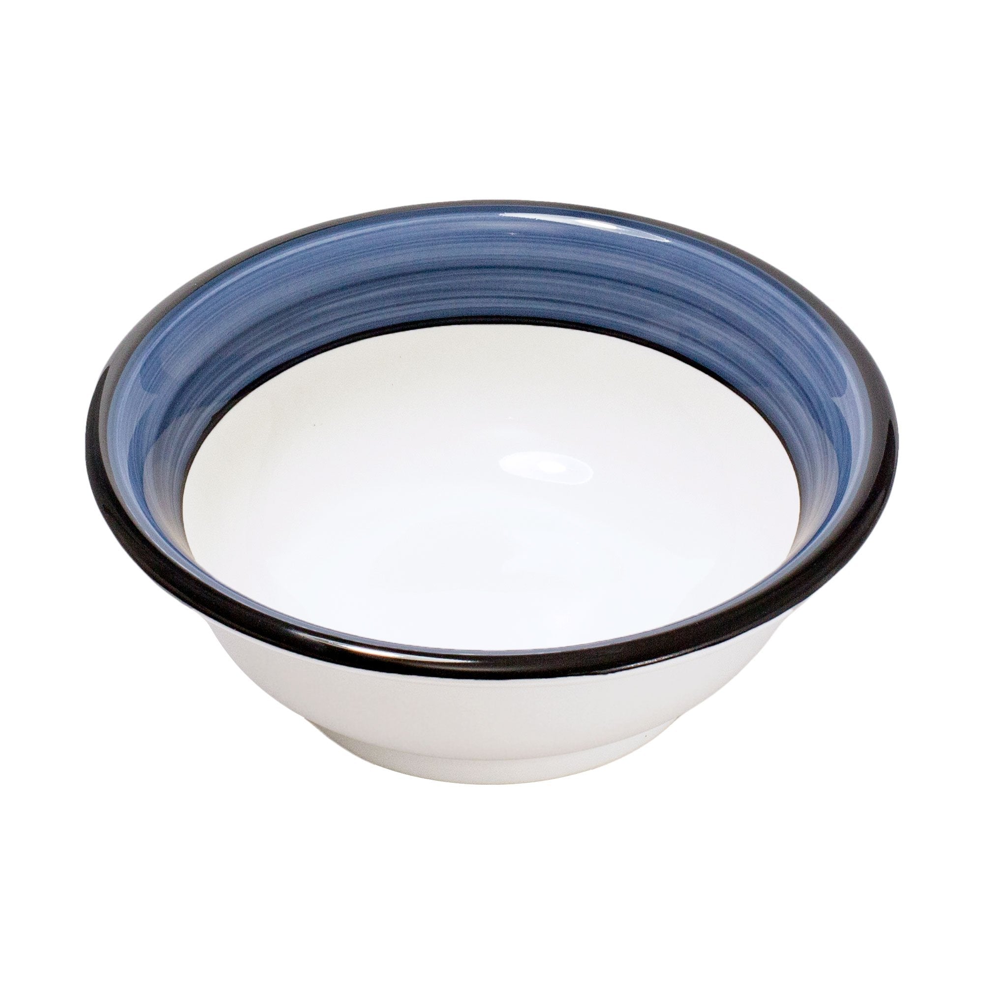 Elegant White & Blue Footed Serving Bowl with Spree Pattern - Perfect for Dinner Parties, Holiday Gatherings & Home Decor
