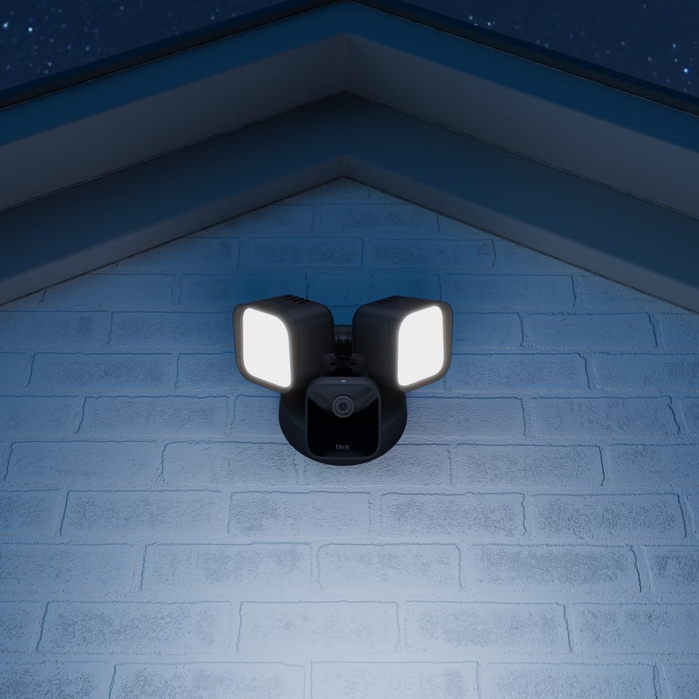 Blink Outdoor 4 (4th Gen) Security Camera Bundle with Wired Floodlight & Mini Pan-Tilt Camera - 1080p HD Live View, Motion Detection, 2-Way Audio, Alexa Compatible - Ideal for Home Security, Garage Monitoring & Outdoor Surveillance
