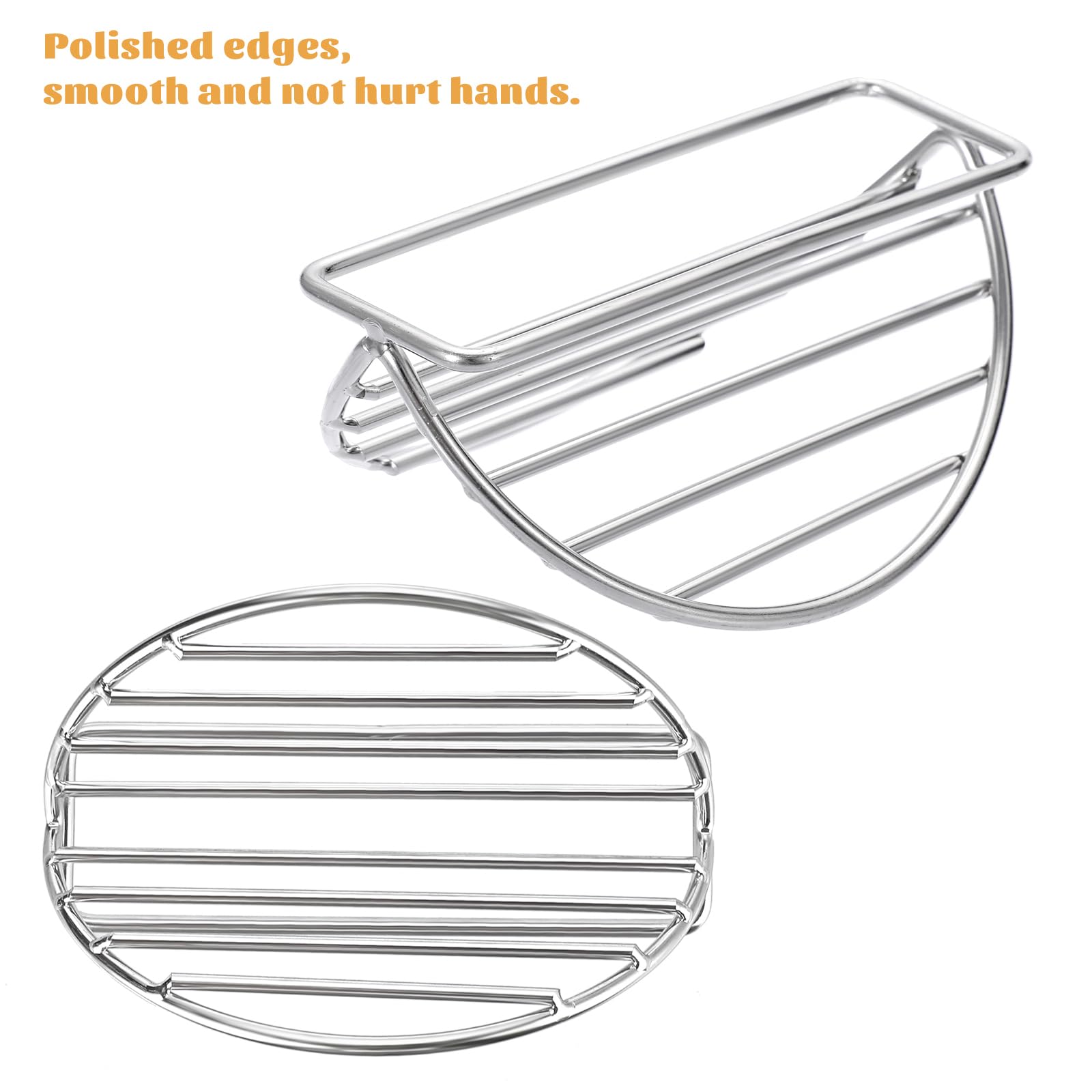 5-Pack Stainless Steel Taco Holders Stand - Durable Taco Rack for Soft & Hard Shell Tacos, Burritos & Tortillas - Perfect for Taco Bars, Kitchens & Restaurants - Ideal for Parties, Family Gatherings & Mexican Food Lovers