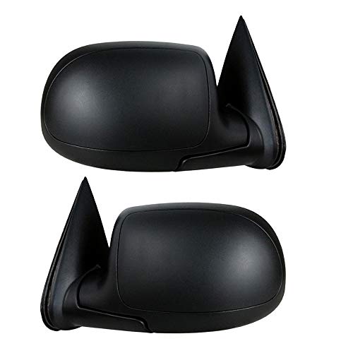 RAREELECTRICAL Replacement Door Mirrors Pair for 1999-2002 GMC Sierra 1500 - Compatible with GM1320251 GM1321250 88986366 - Perfect for Truck Upgrades & Off-Road Adventures