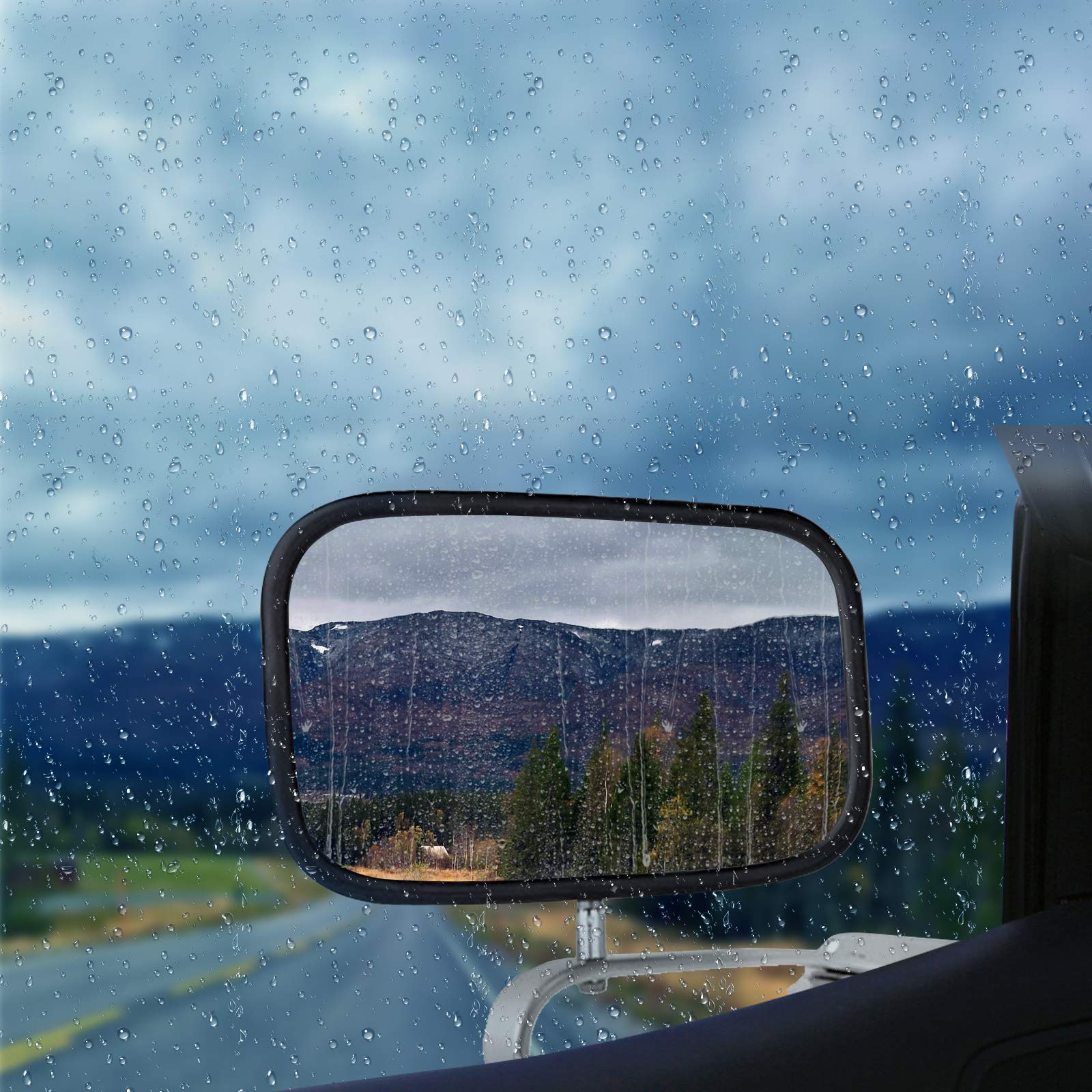 ECCPP Replacement Exterior Mirrors for 1980-1996 Ford Bronco F150, 1984-1990 Bronco II, 1991-1994 Explorer & 1980-1984 F100 Truck - Driver & Passenger Side - Perfect for Off-Roading, Towing & Daily Driving
