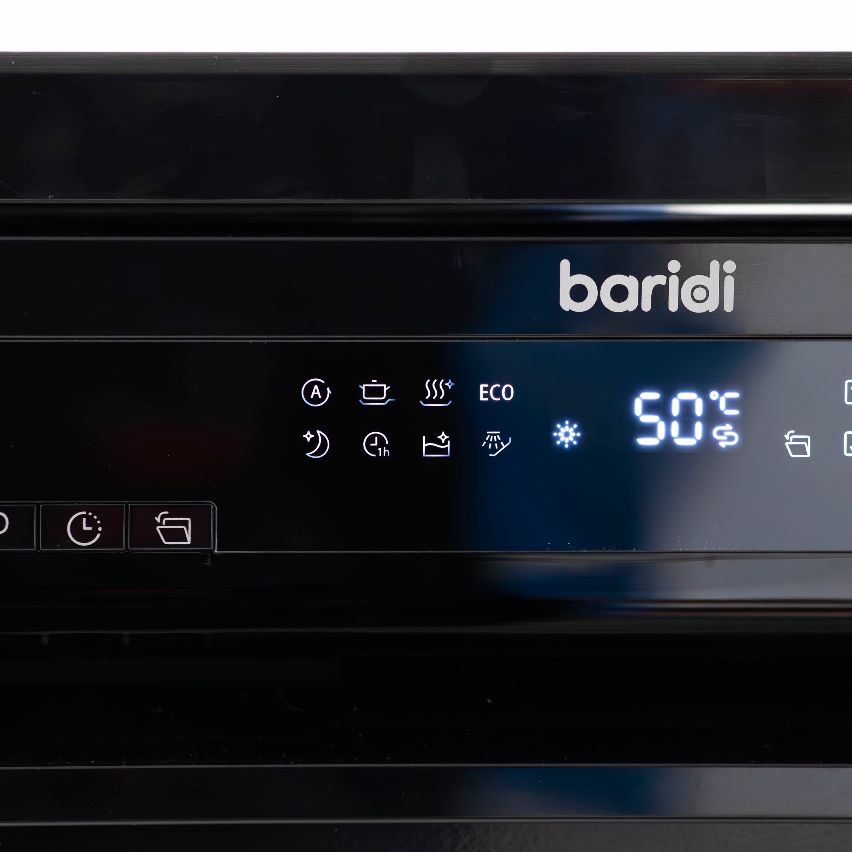 Baridi 45cm Slimline Freestanding Dishwasher - 10 Place Settings, 8 Wash Programs, Energy Efficient (DH267) - Perfect for Small Kitchens, Apartments & RVs
