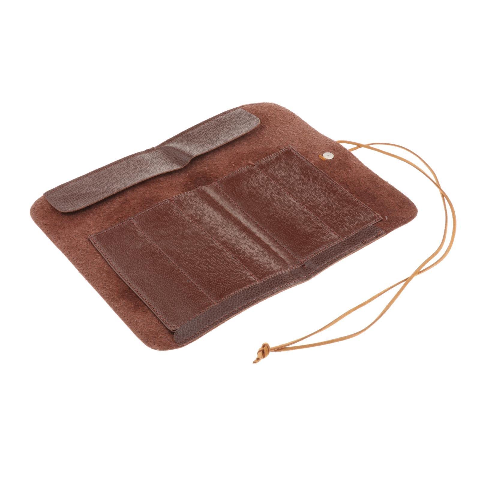 CALANDIS® PU Leather Roll Up Knife Pouch - Compact Storage Organizer for Chef Knives, Kitchen Tools & Camping Gear | Perfect for Home Kitchen, Outdoor Cooking & Travel