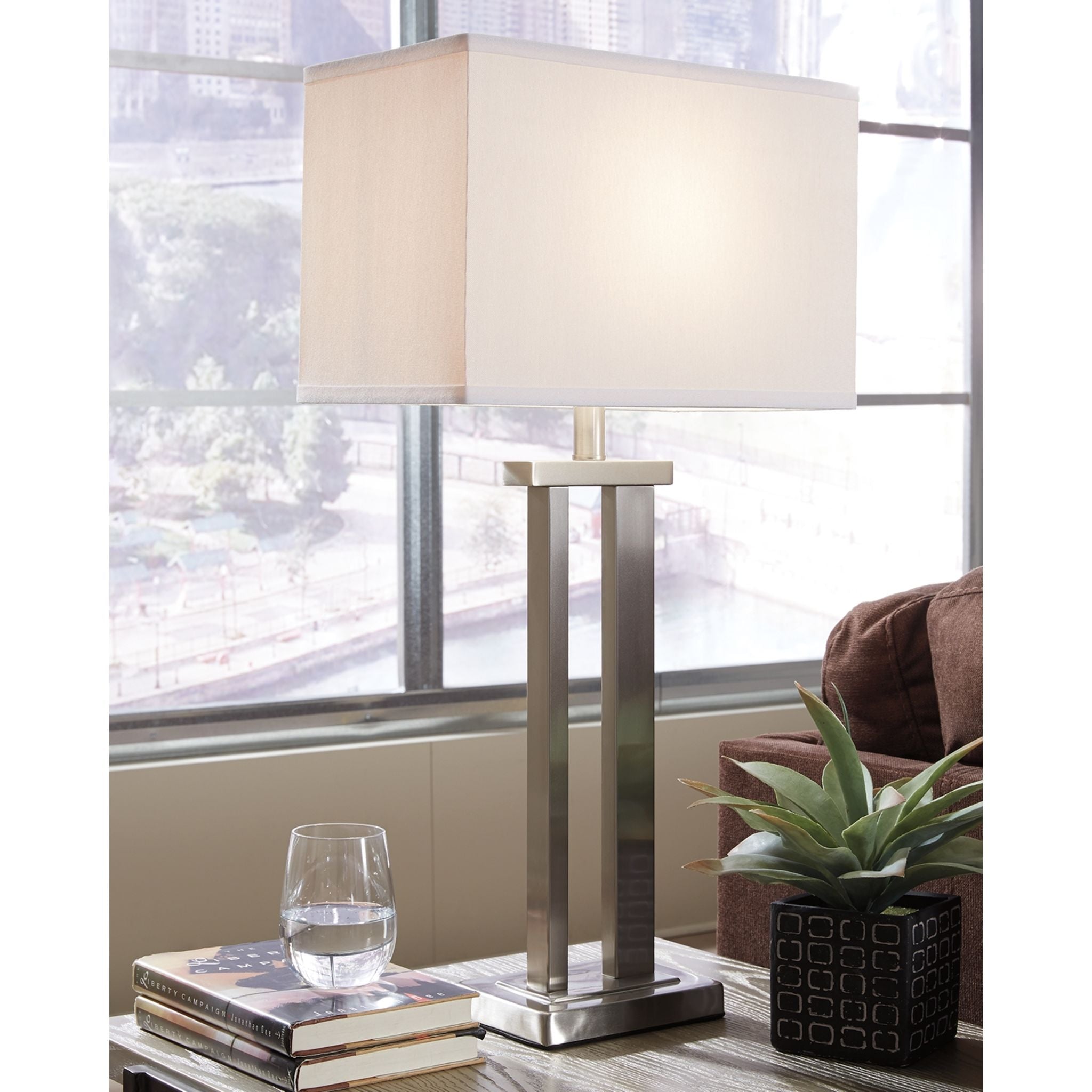 Aniela Table Lamp Pair - Silver Finish 8.5
