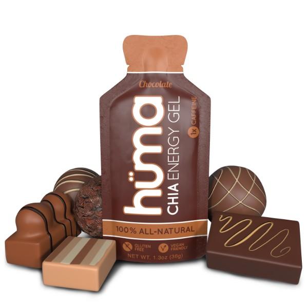 Huma Energy Gels - Natural Electrolyte Sports Fuel for Runners, Cyclists & Athletes - Organic Chia-Based Energy Boost - Perfect for Marathon Training, Long-Distance Cycling & Endurance Workouts