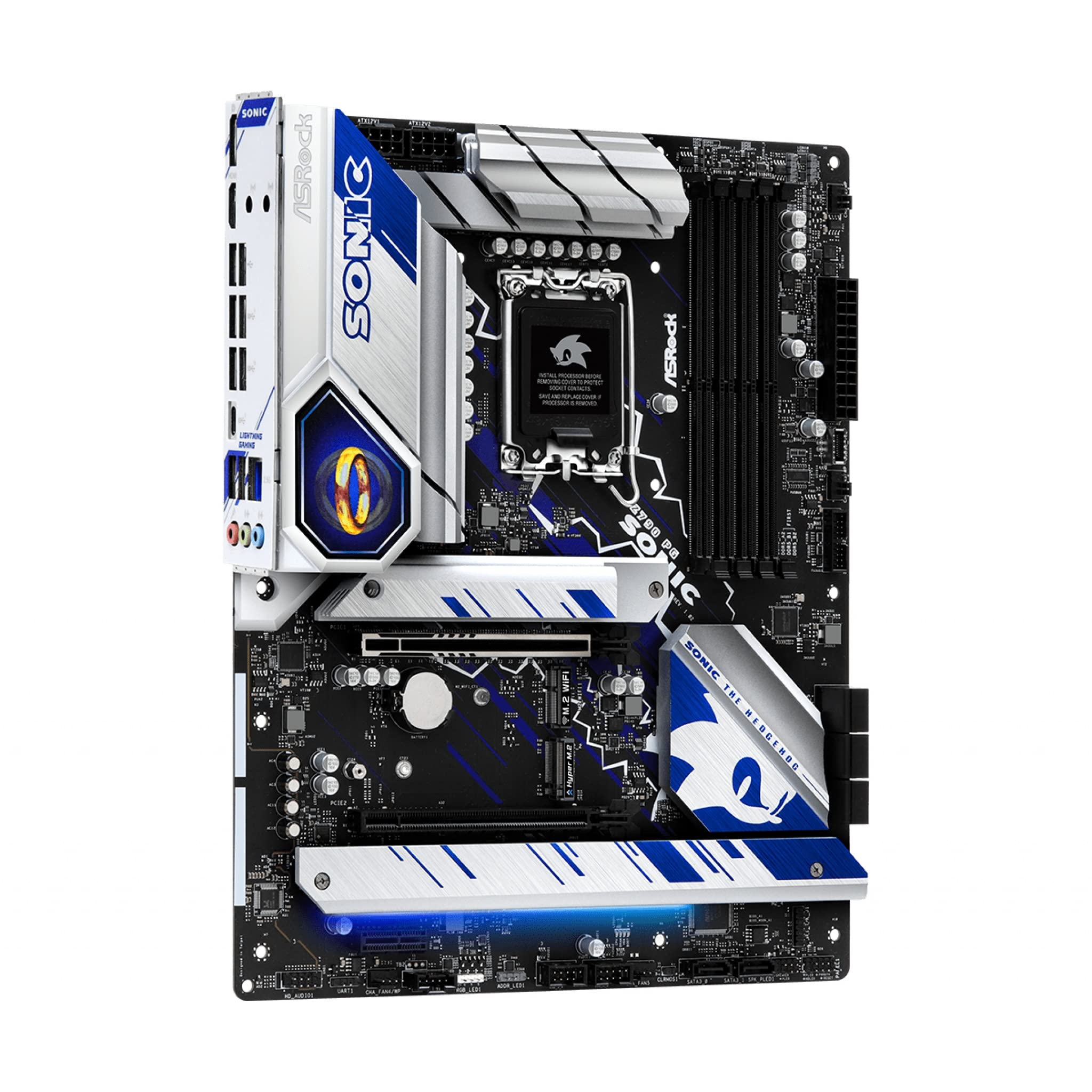 ASRock Z790 PG SONIC Gaming Motherboard - Intel Z790 LGA 1700 ATX - DDR5, HDMI, DP, 2.5G LAN, PCIe 5.0, RGB, 5x M.2 Slots - High-Performance PC Build for Gaming, Streaming & Content Creation