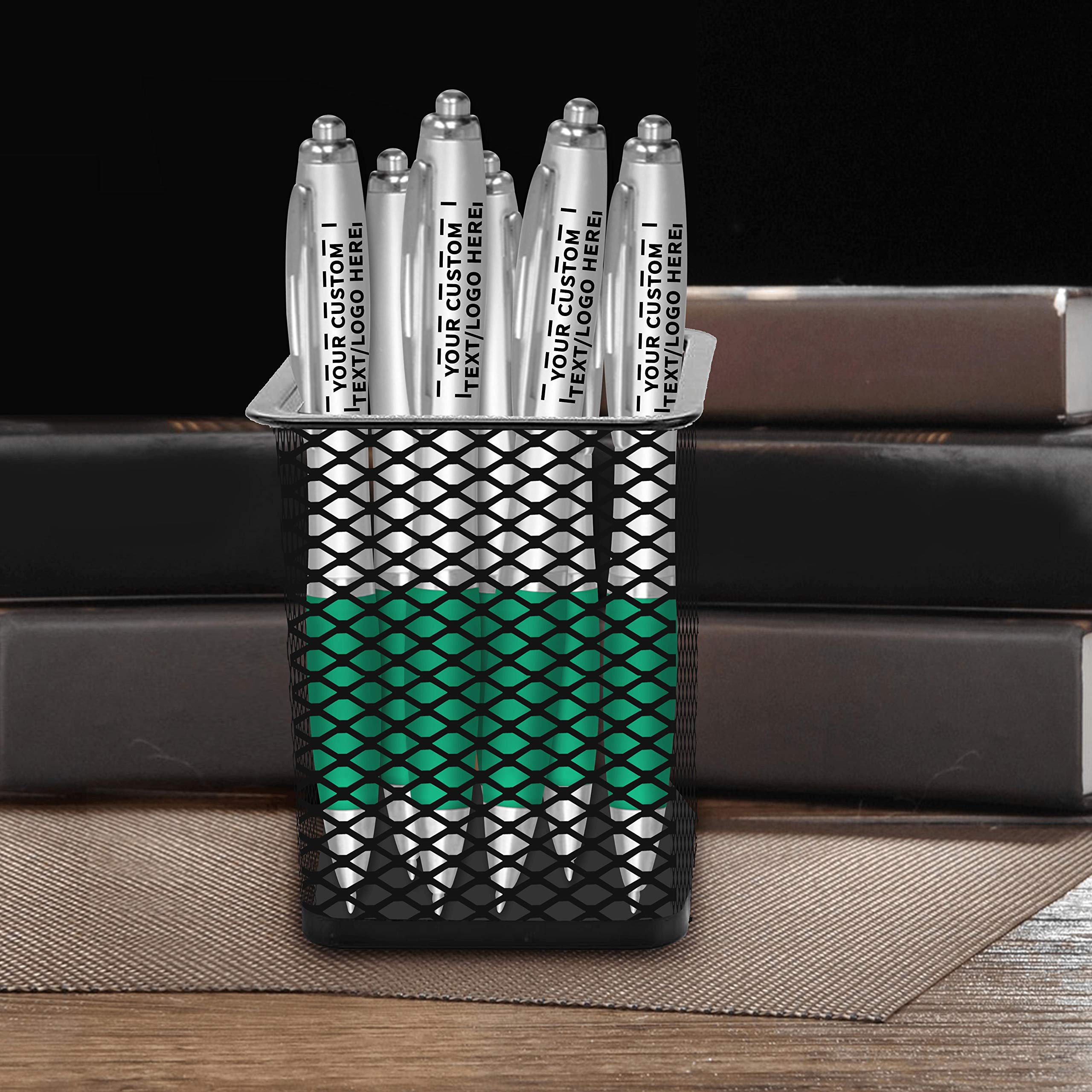 Custom Colored Grip Gel Pens - 100-Piece Bulk Pack with Personalized Options | Premium Writing Tools for Office, School & Business | Perfect for Tradeshows, Events & Gift Giving - Green