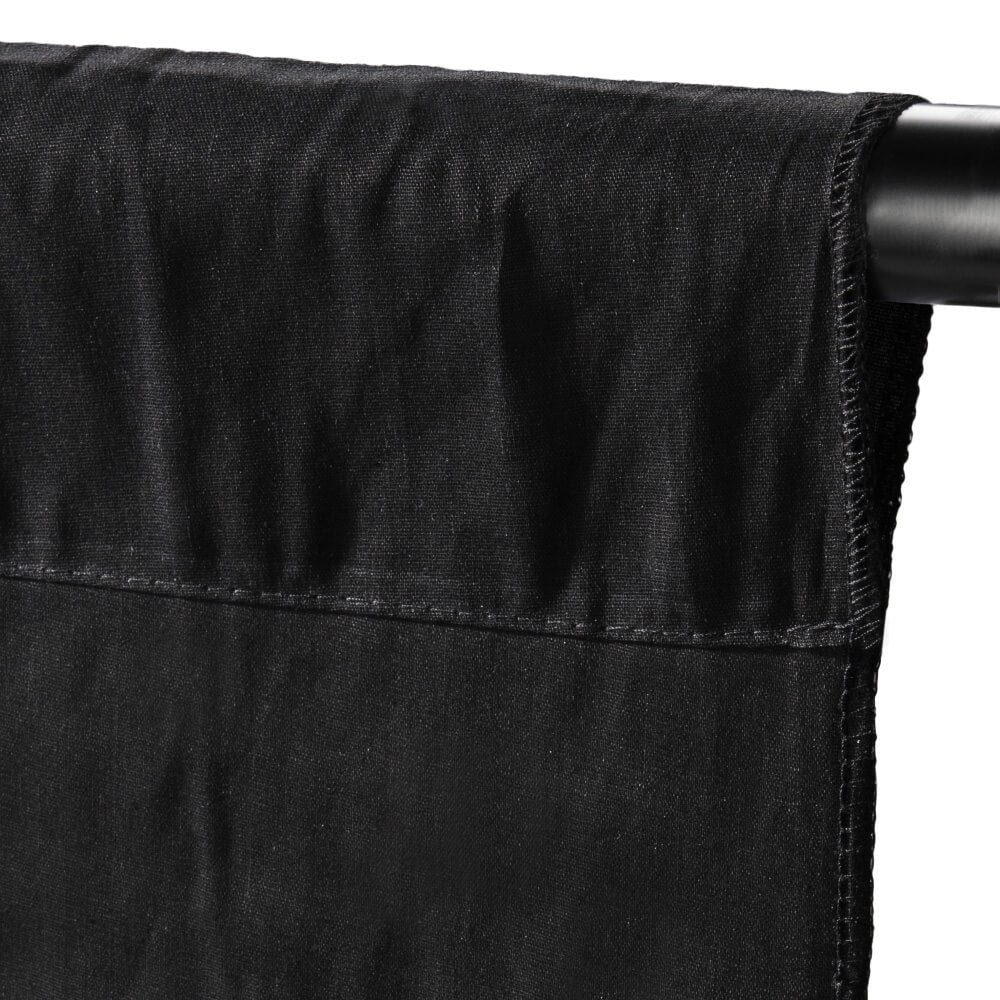 Professional Telescopic Stand with Black Muslin Backdrop - Portable Photography Background Support Kit for Studio, YouTube Videos, and Live Streaming