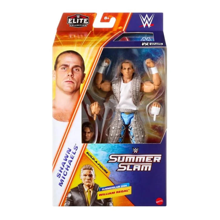 Shawn Michaels WWE Elite Collection Action Figure - SummerSlam Edition with William Regal Build-A-Figure - Perfect for Wrestling Fans & Collectors - Display, Play, or Gift for WWE Enthusiasts