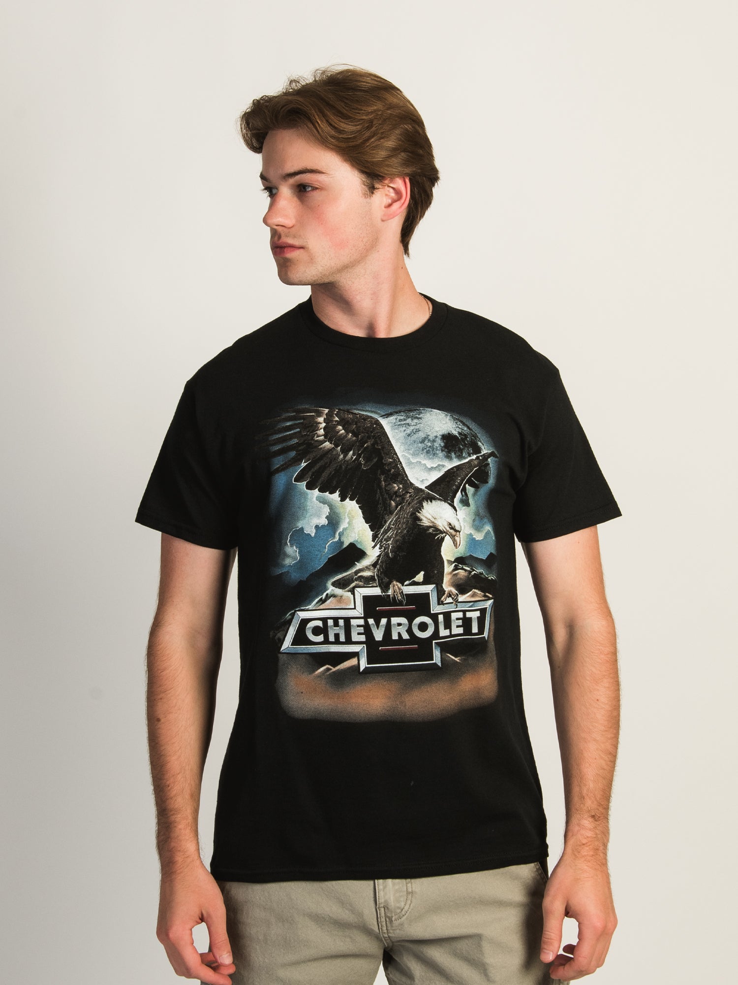Chevrolet Eagle Graphic T-Shirt for Men - Vintage Car Enthusiast Tee - Perfect for Casual Wear, Car Shows & Gifting