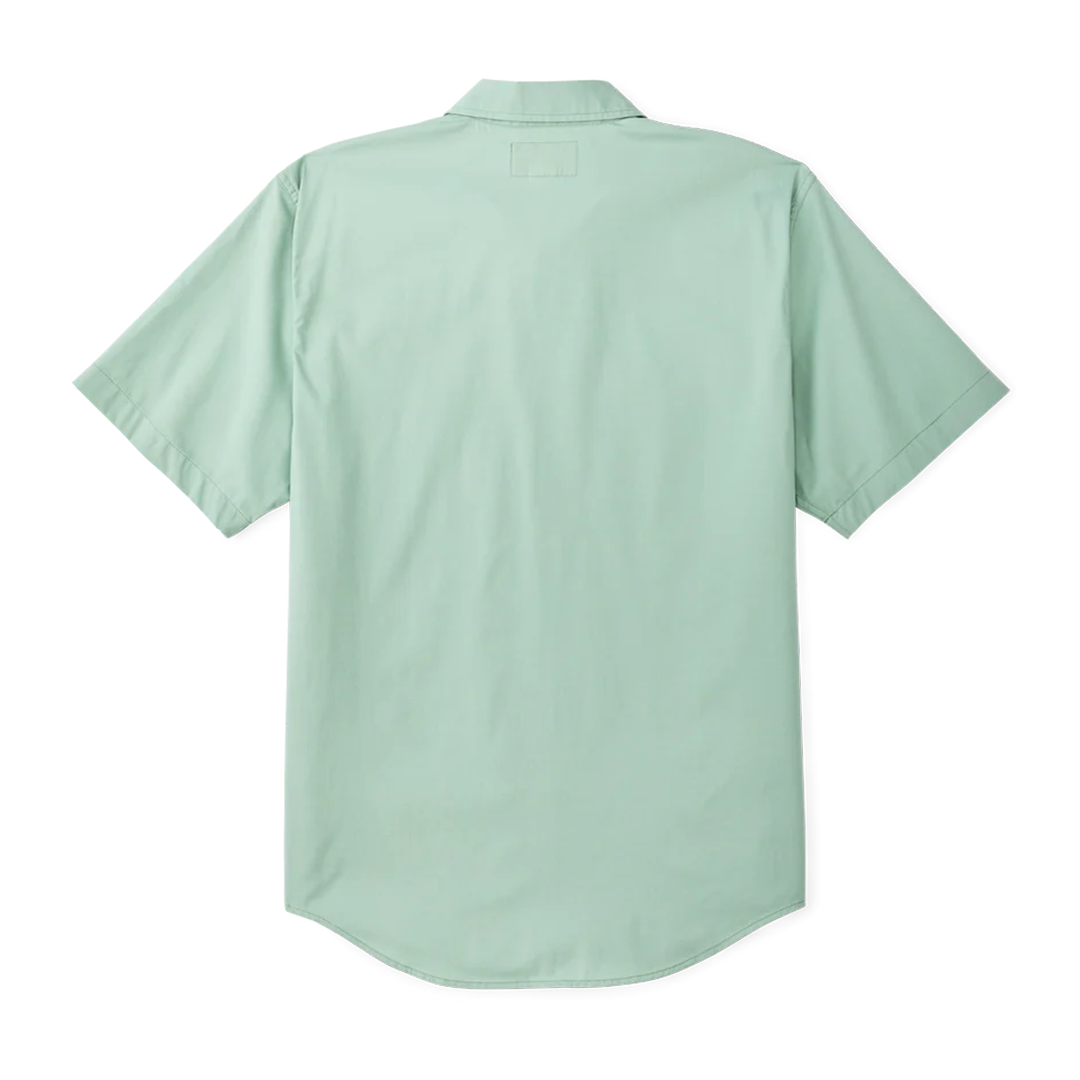 Filson Twin Lakes Short Sleeve Sport Shirt for Men - Granite Green - Lightweight Outdoor & Casual Wear for Hiking, Fishing, and Everyday Comfort