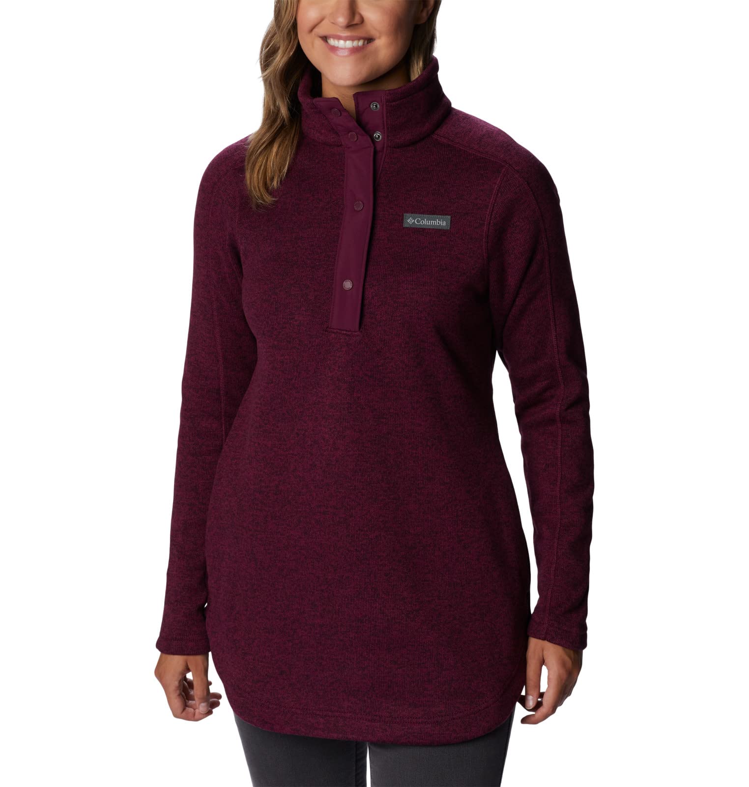 Columbia Women's Sweater Weather Tunic - Soft Fleece Pullover for Outdoor & Casual Wear | Hiking, Camping & Fall Layering Essential