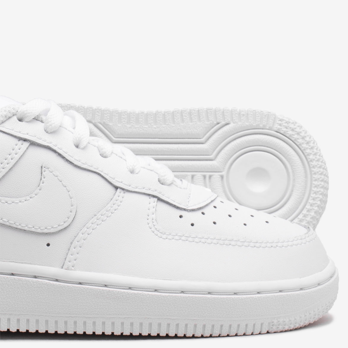 Nike Air Force 1 (PS) White/White Sneakers - Classic Low-Top Basketball Shoes for Men & Women - Perfect for Casual Wear, Street Style & Everyday Comfort