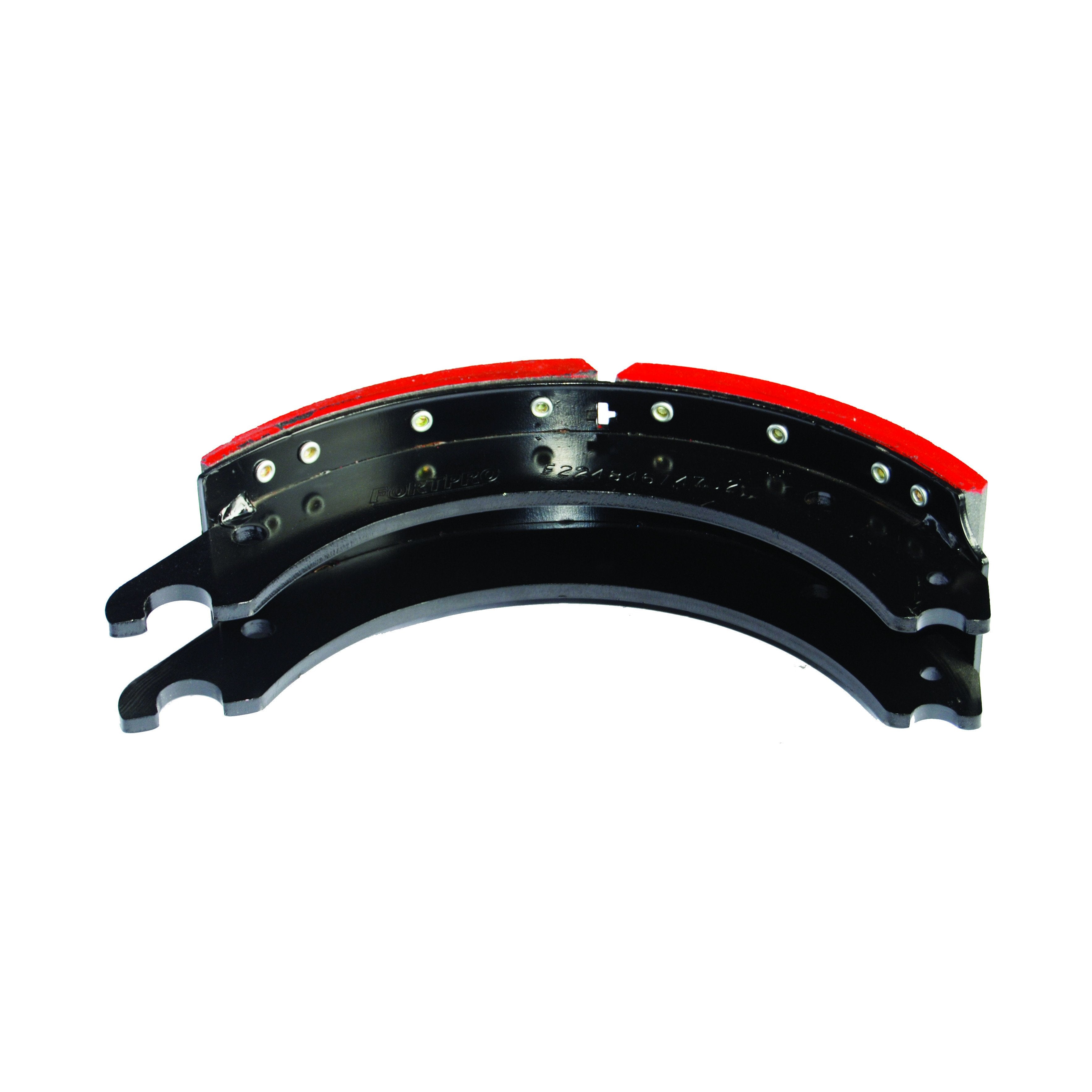 Fortpro 4702Q Front Lined Brake Shoe - 23K GAWR, 15x4 Brake Size (F224846) | Heavy-Duty Truck & Trailer Brake Replacement for Improved Stopping Power