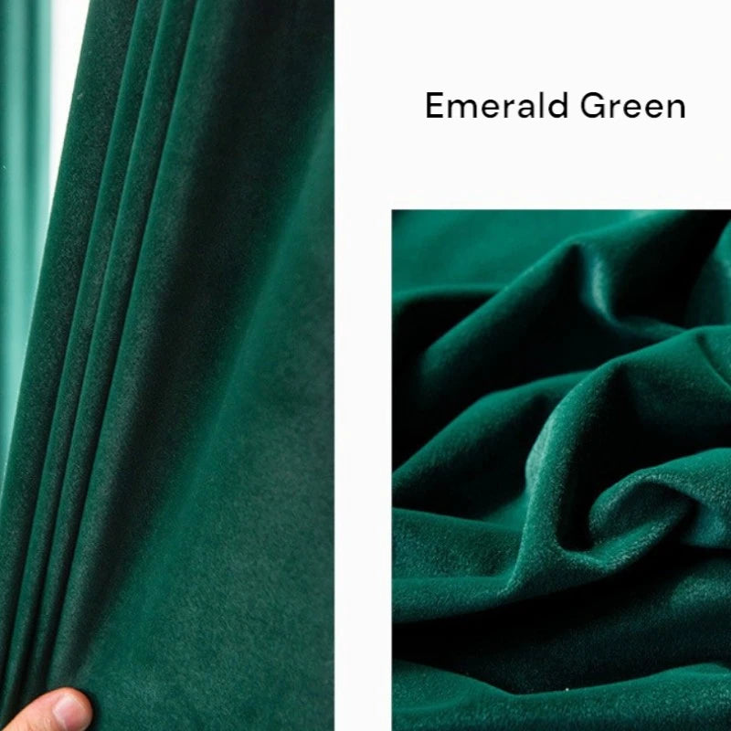 Luxury Plush Velvet Blackout Curtains for Bedroom - Custom Size Thermal Insulated Drapes for Living Room, Nursery & Home Theater (Room Darkening, Noise Reducing)